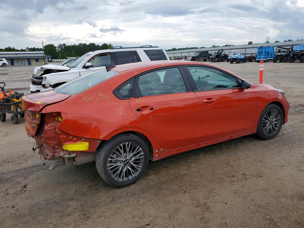 2023 Kia Forte Gt Line Orange vin: 3KPF54AD0PE652185