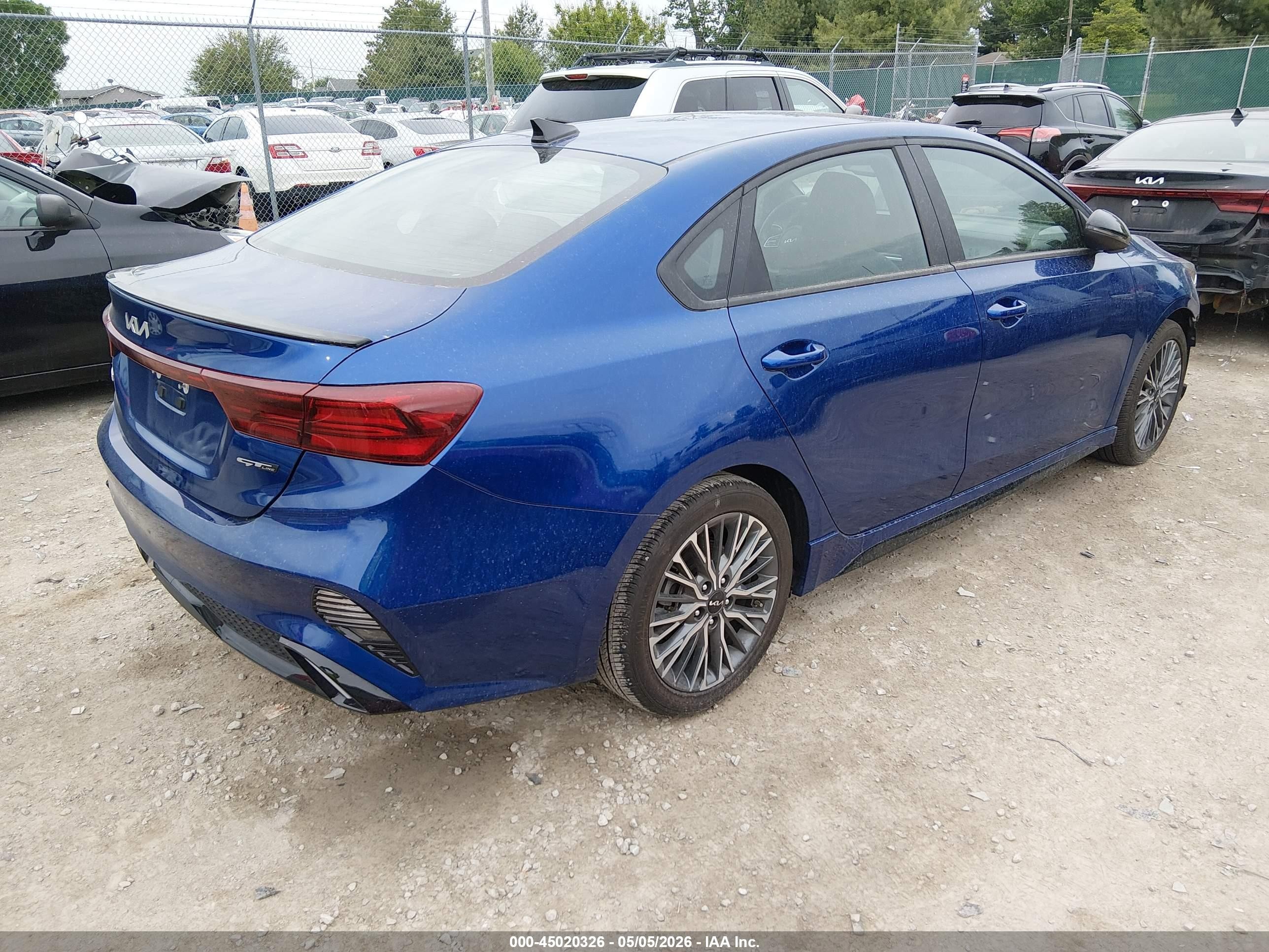 2024 Kia Forte Gt-line Blue vin: 3KPF54AD0RE757585