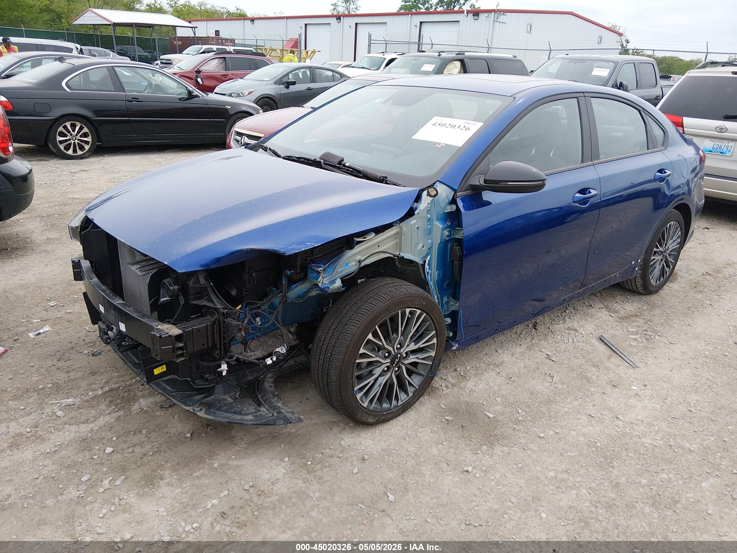 2024 Kia Forte Gt-line Blue vin: 3KPF54AD0RE757585
