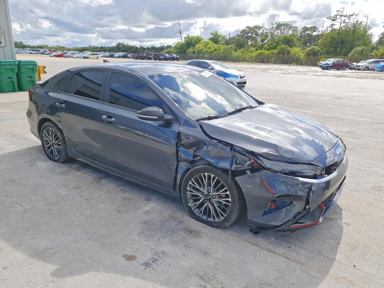 2024 Kia Forte Gt-line Gray vin: 3KPF54AD1RE784326