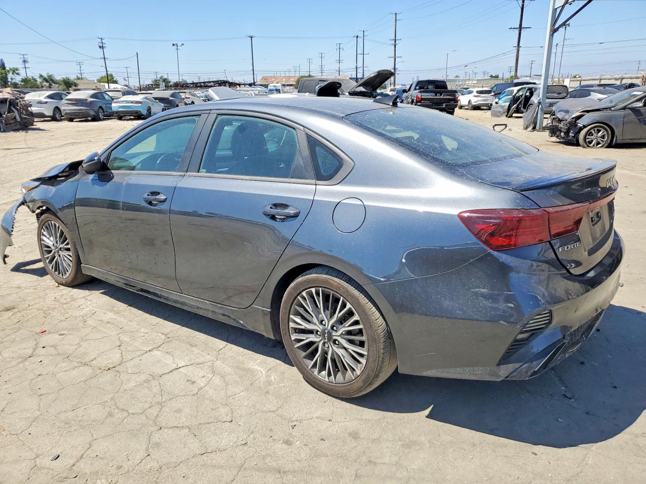 2022 Kia Forte Gt Line Gray vin: 3KPF54AD2NE473000