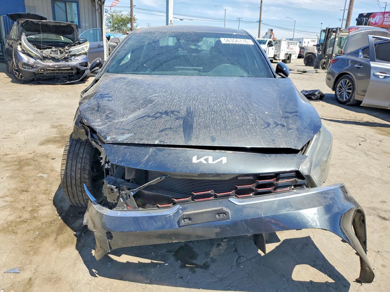 2022 Kia Forte Gt Line Gray vin: 3KPF54AD2NE473000