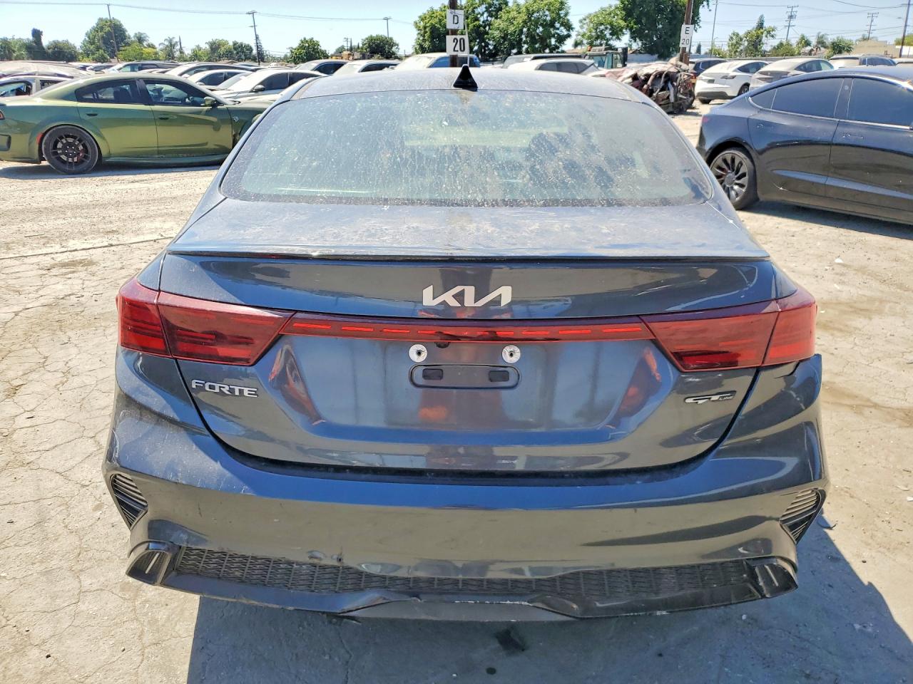 2022 Kia Forte Gt Line Gray vin: 3KPF54AD2NE473000