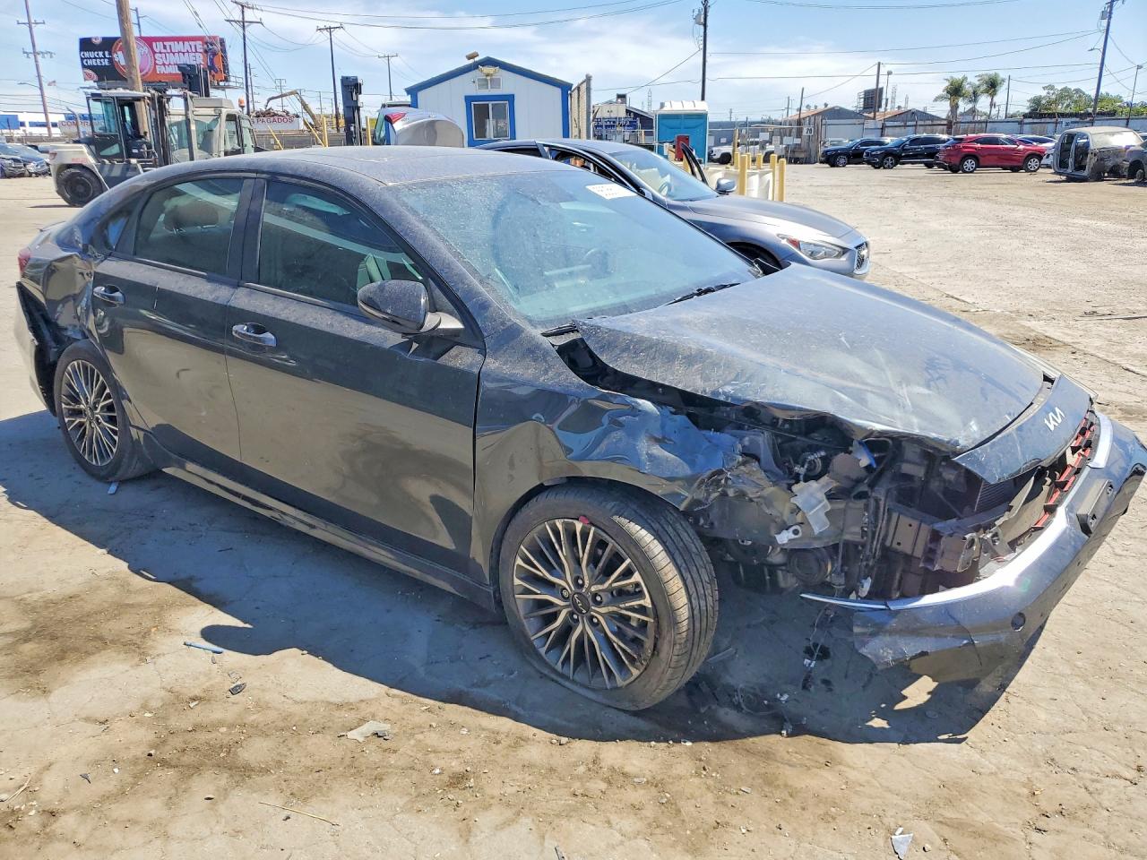 2022 Kia Forte Gt Line Gray vin: 3KPF54AD2NE473000