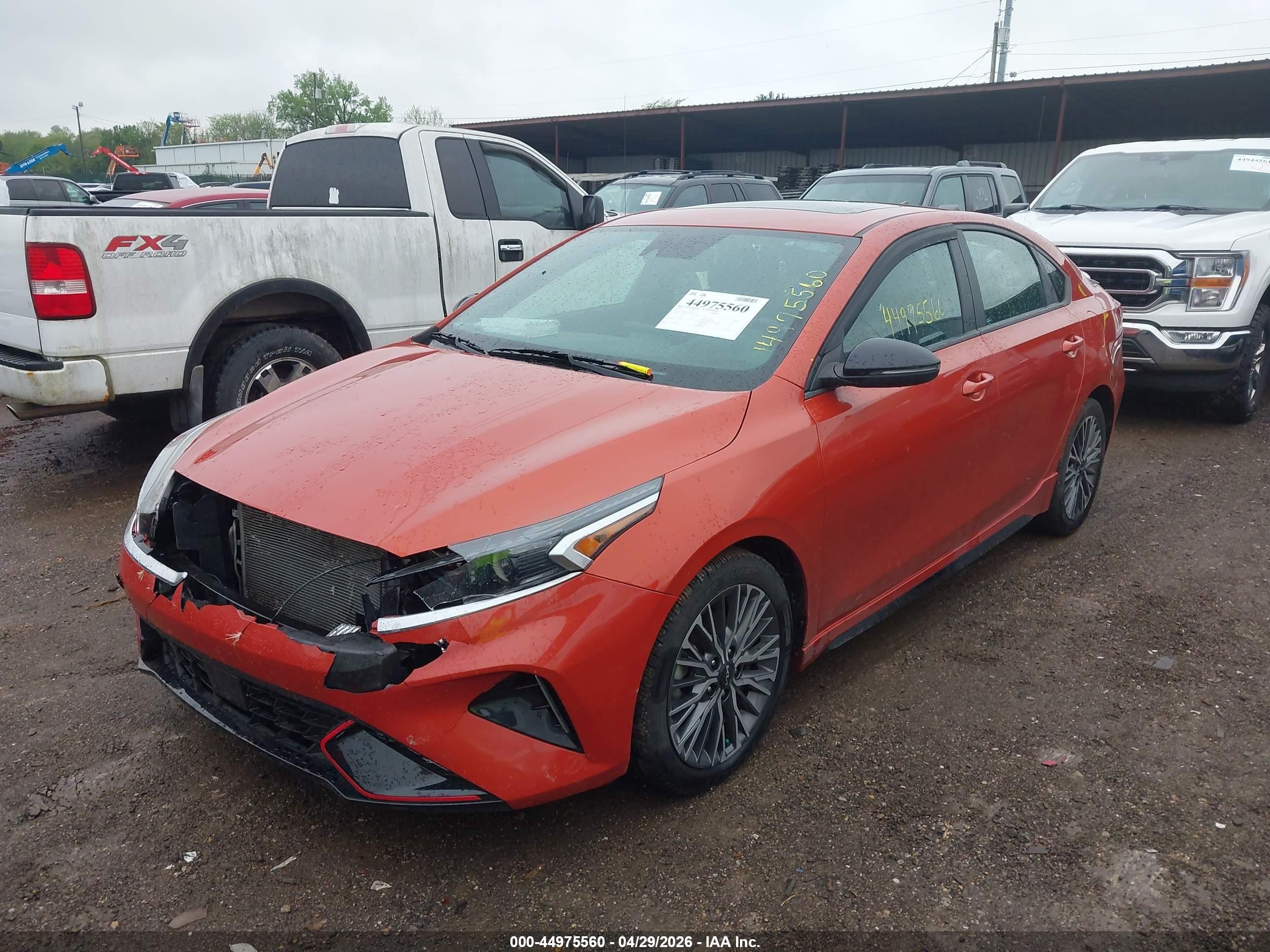 2023 Kia Forte Gt-line Orange vin: 3KPF54AD2PE527138