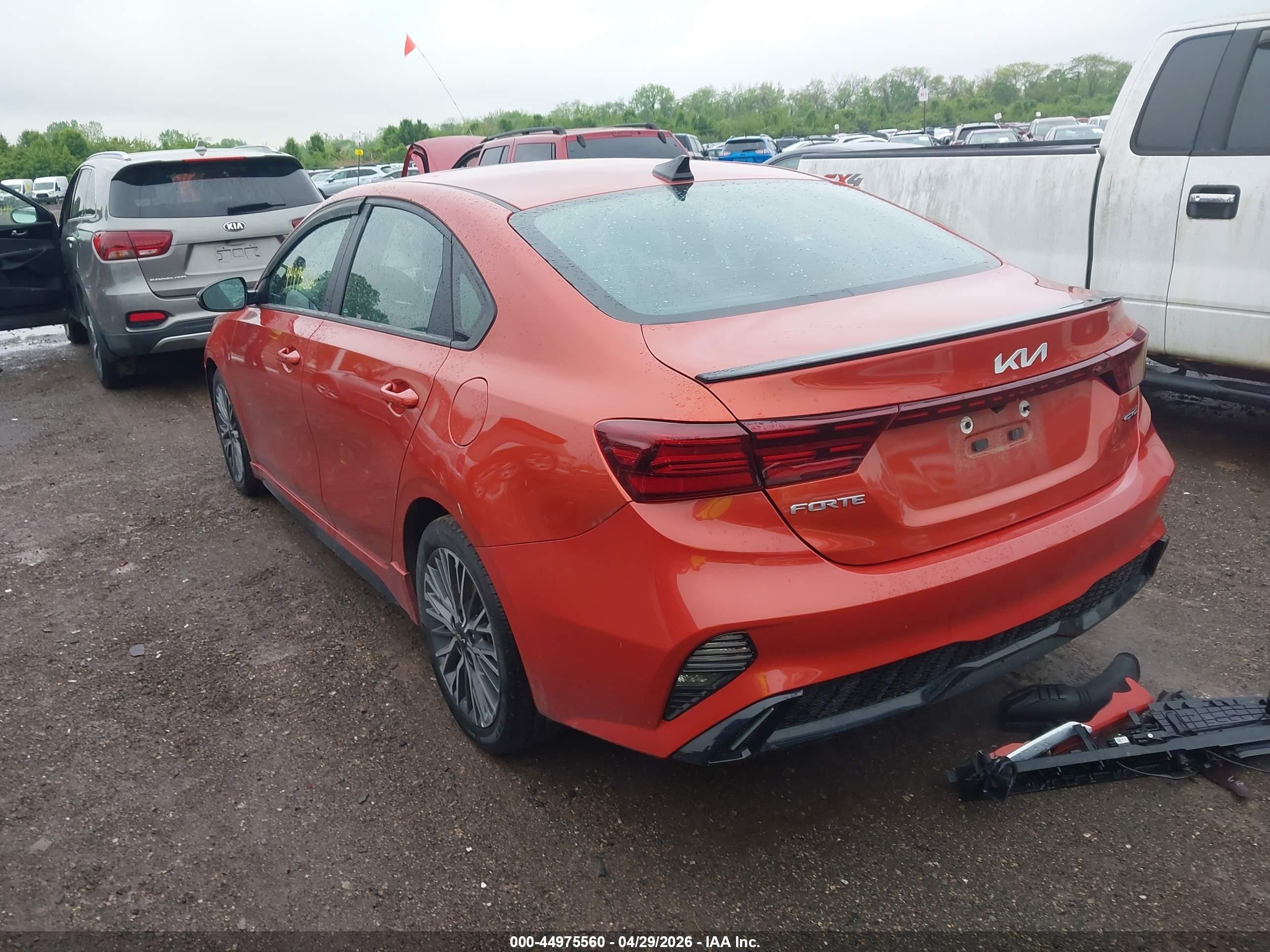 2023 Kia Forte Gt-line Orange vin: 3KPF54AD2PE527138