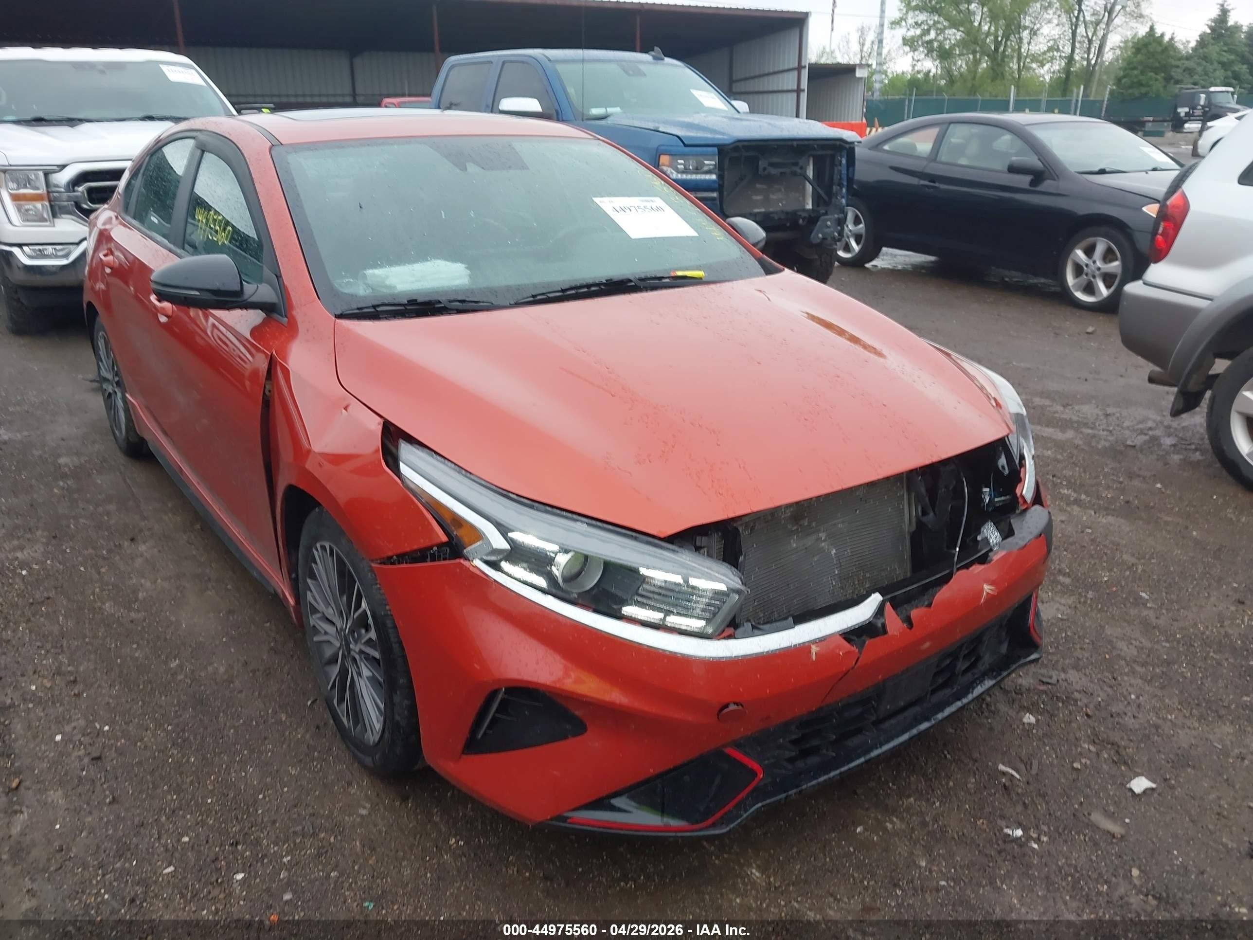 2023 Kia Forte Gt-line Orange vin: 3KPF54AD2PE527138