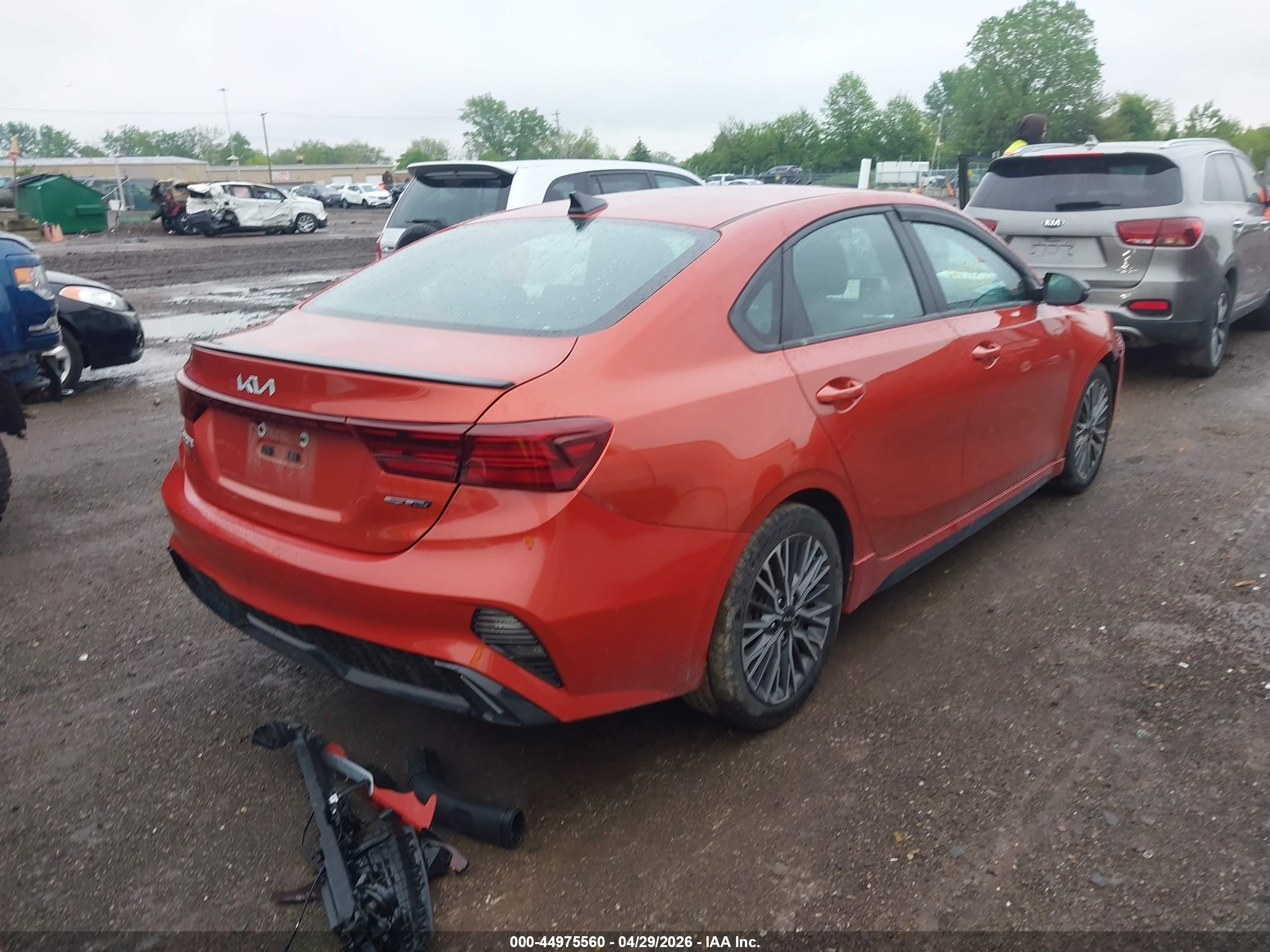 2023 Kia Forte Gt-line Orange vin: 3KPF54AD2PE527138