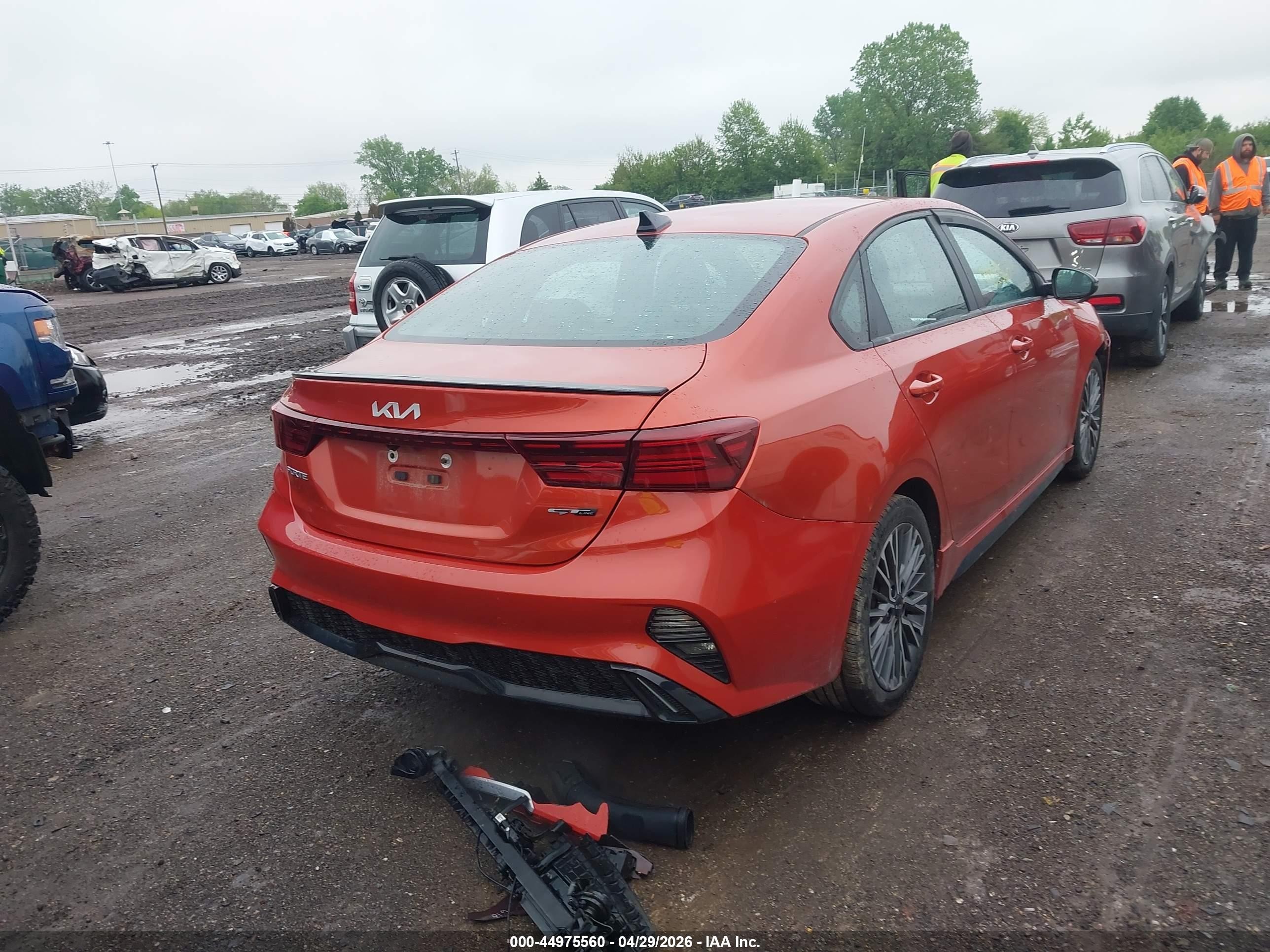 2023 Kia Forte Gt-line Orange vin: 3KPF54AD2PE527138
