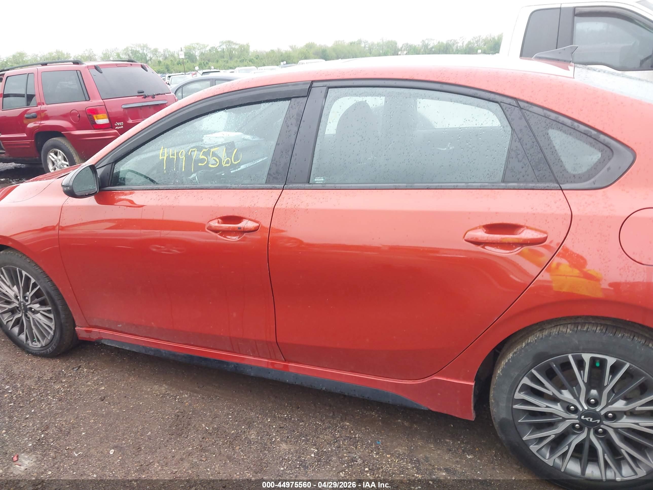 2023 Kia Forte Gt-line Orange vin: 3KPF54AD2PE527138
