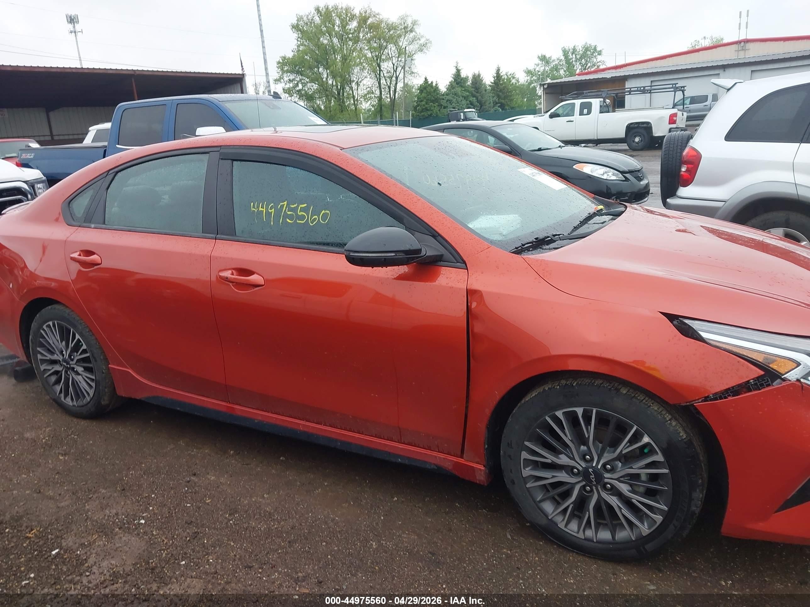 2023 Kia Forte Gt-line Orange vin: 3KPF54AD2PE527138
