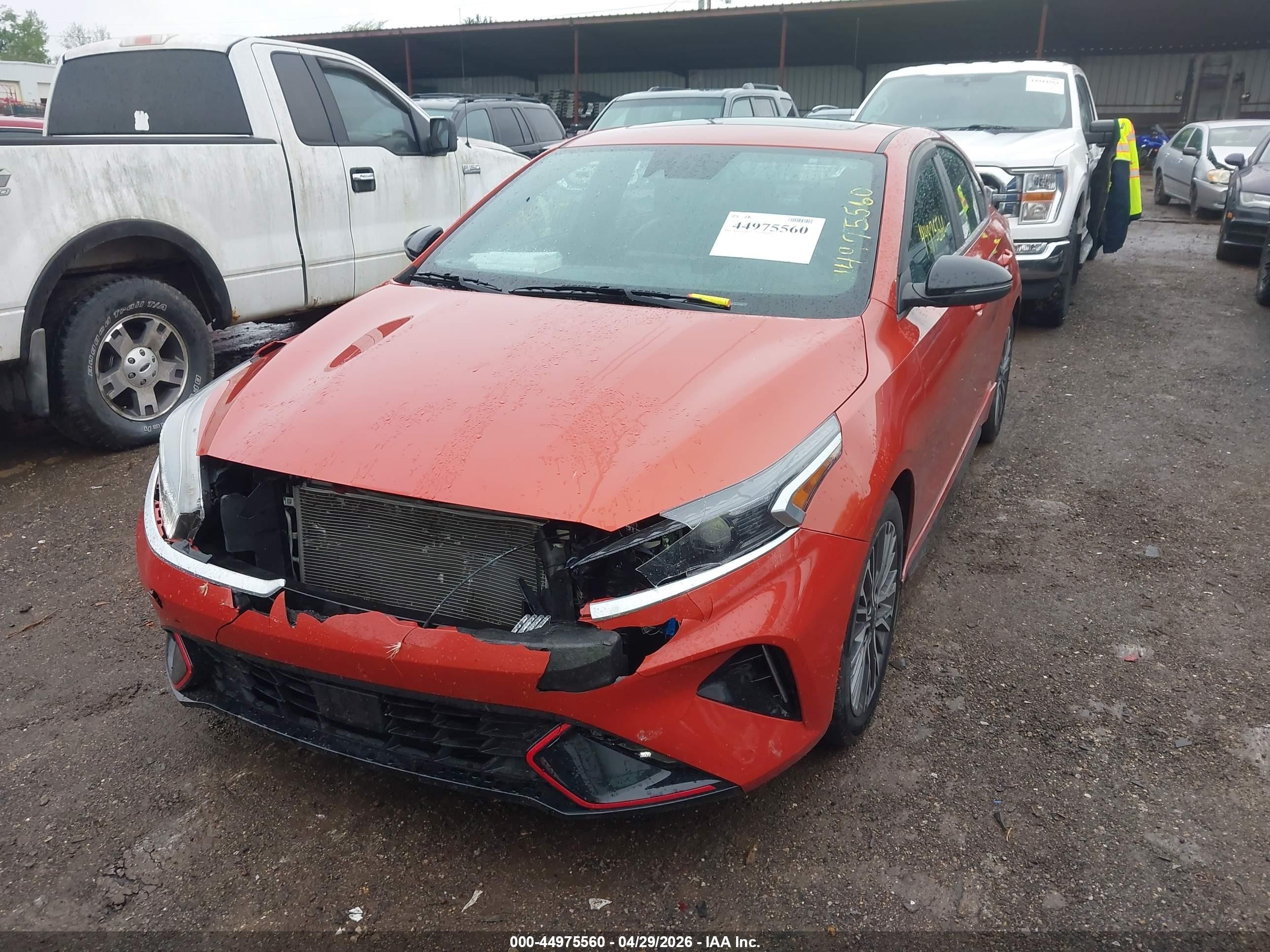 2023 Kia Forte Gt-line Orange vin: 3KPF54AD2PE527138