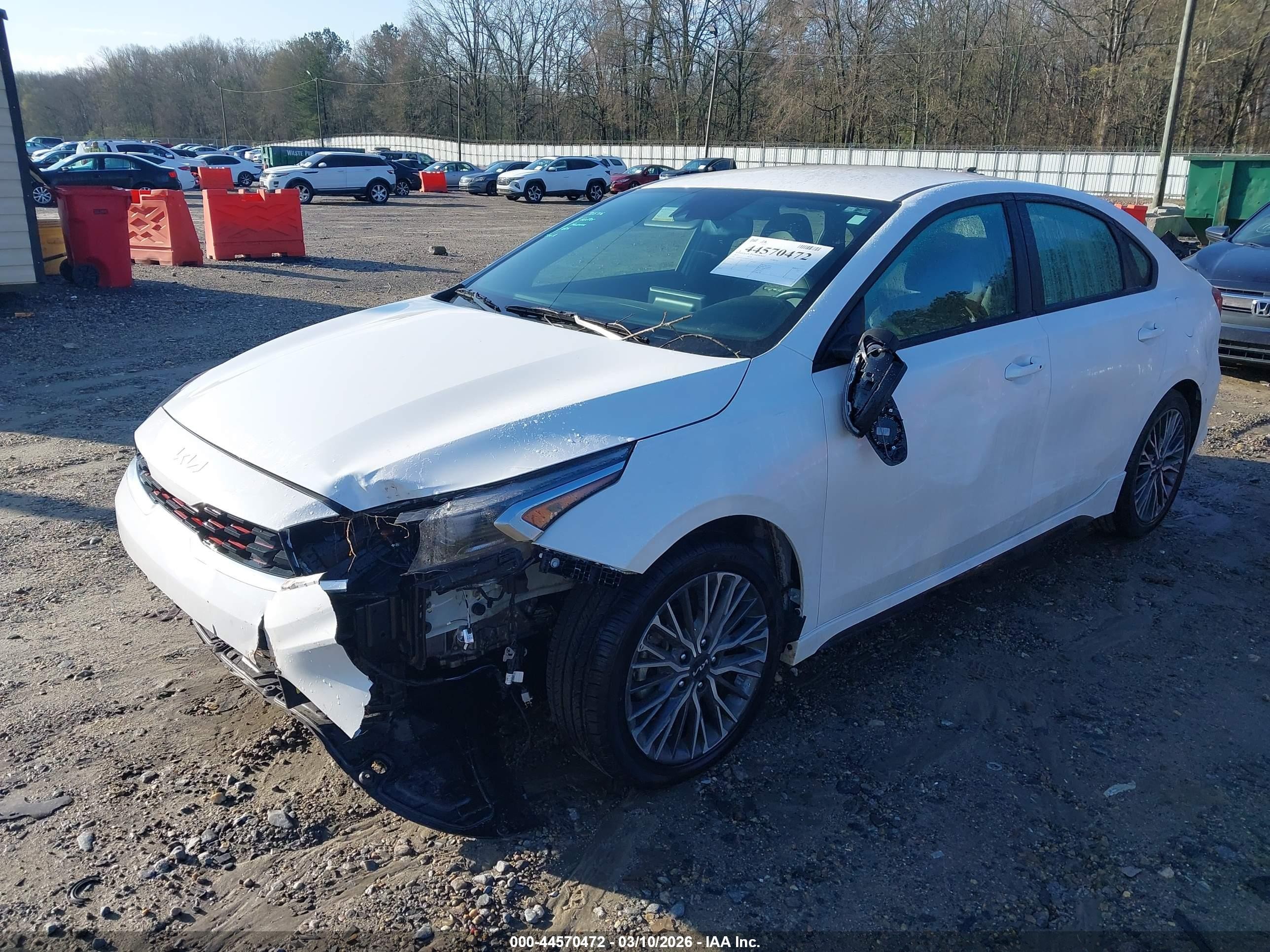 2023 Kia Forte Gt-line White vin: 3KPF54AD2PE631418