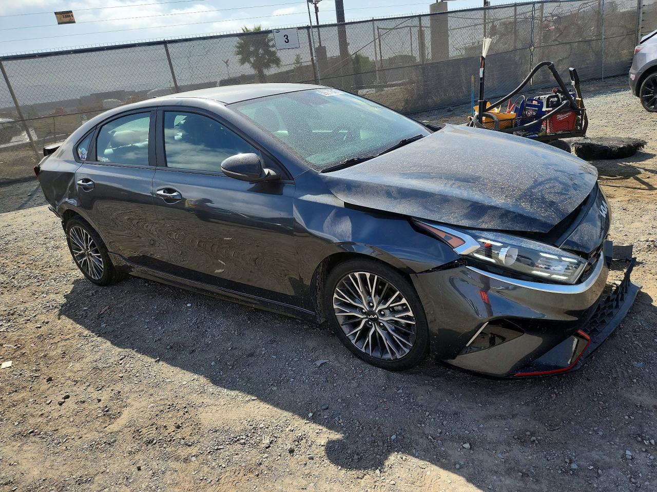 2022 Kia Forte Gt Line Угольный vin: 3KPF54AD3NE457632