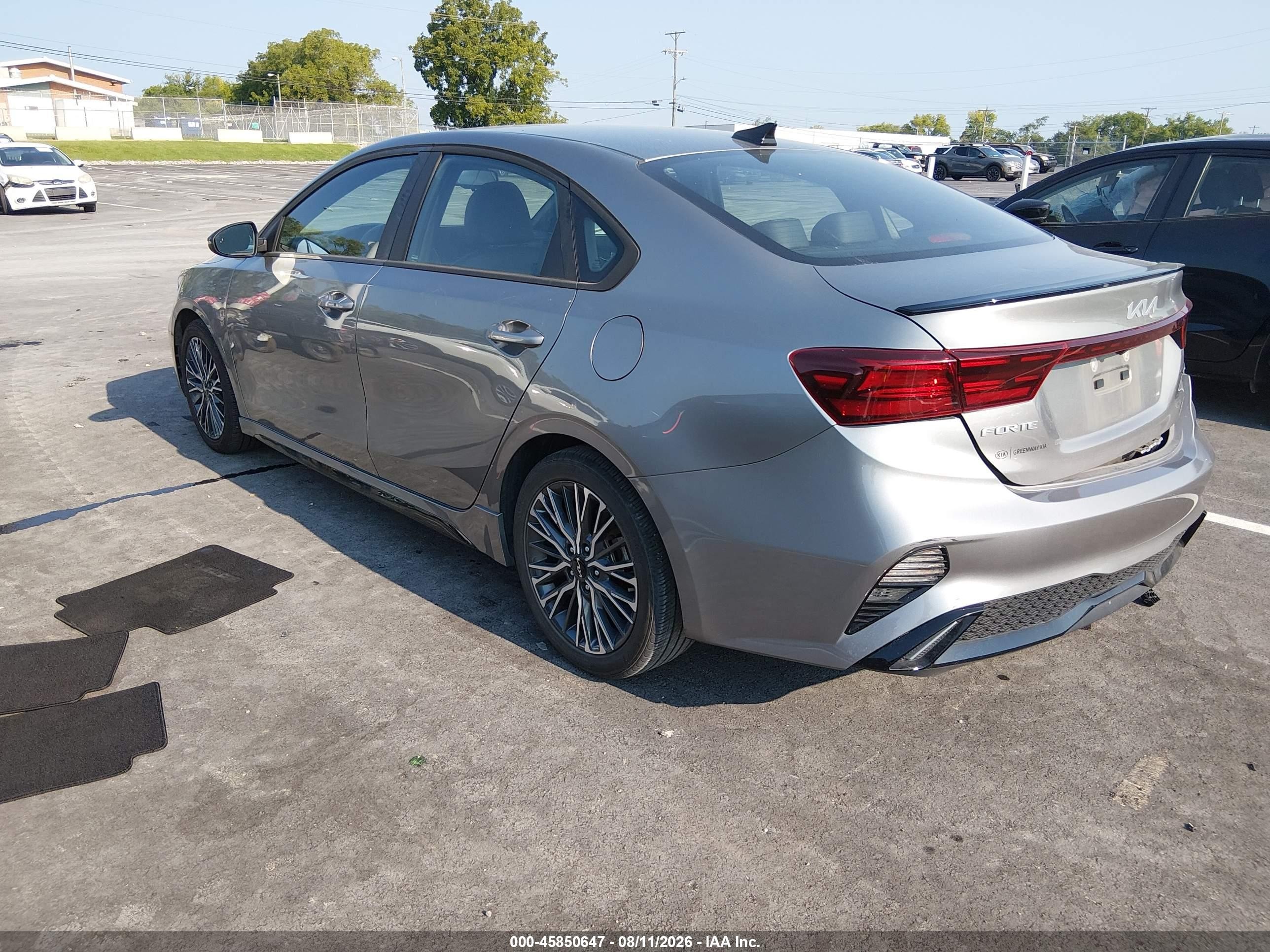 2022 Kia Forte Gt-line Black vin: 3KPF54AD3NE487486