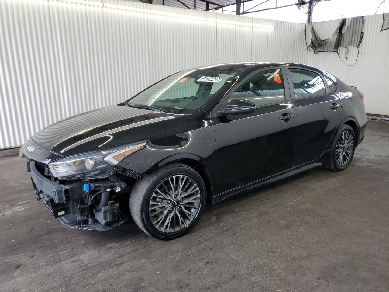 2022 Kia Forte Gt Line Black vin: 3KPF54AD5NE490261 Damage: Left Front Tire, Worn, Replacement Required