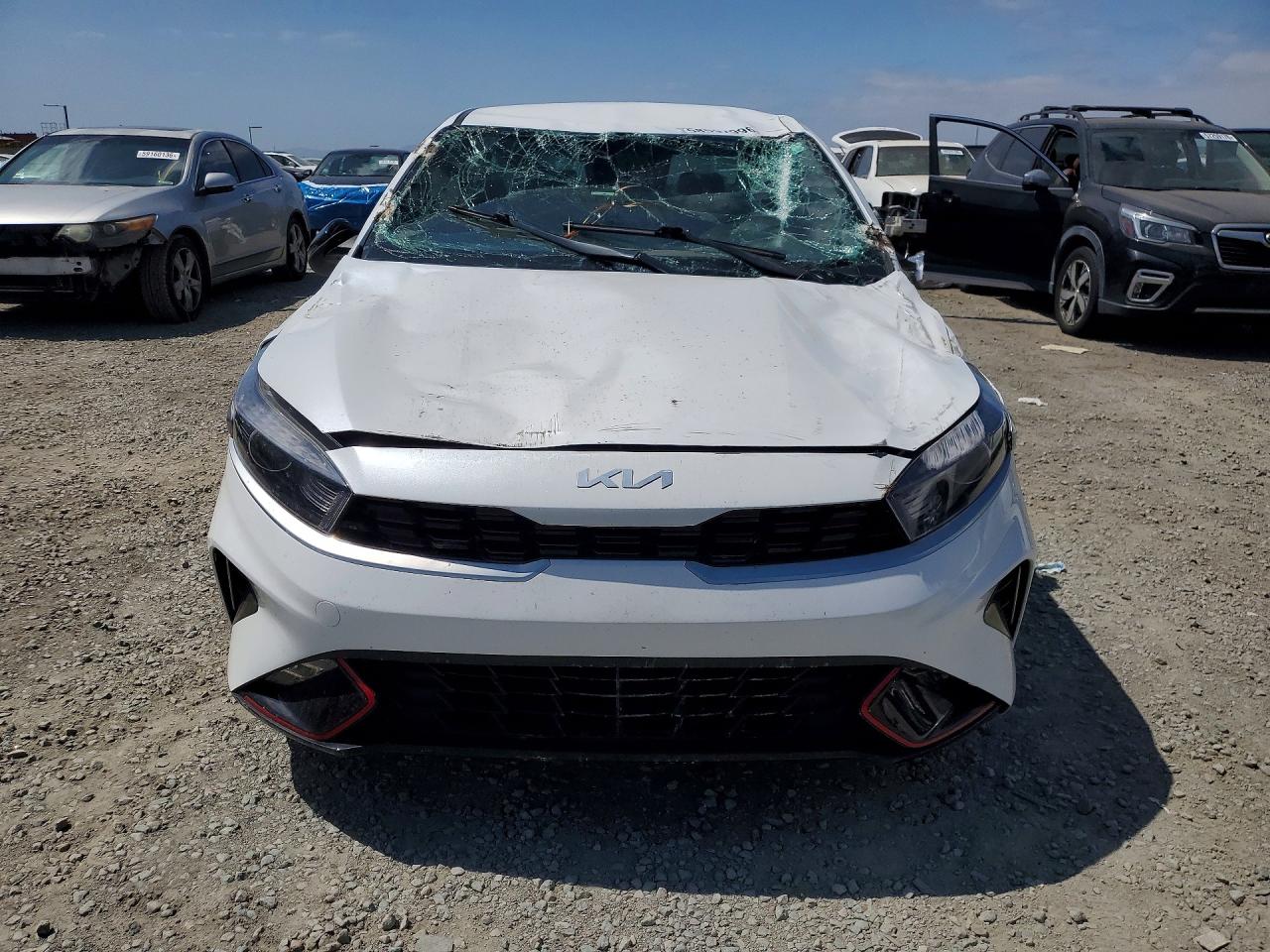 2023 Kia Forte Gt Line White vin: 3KPF54AD5PE592257