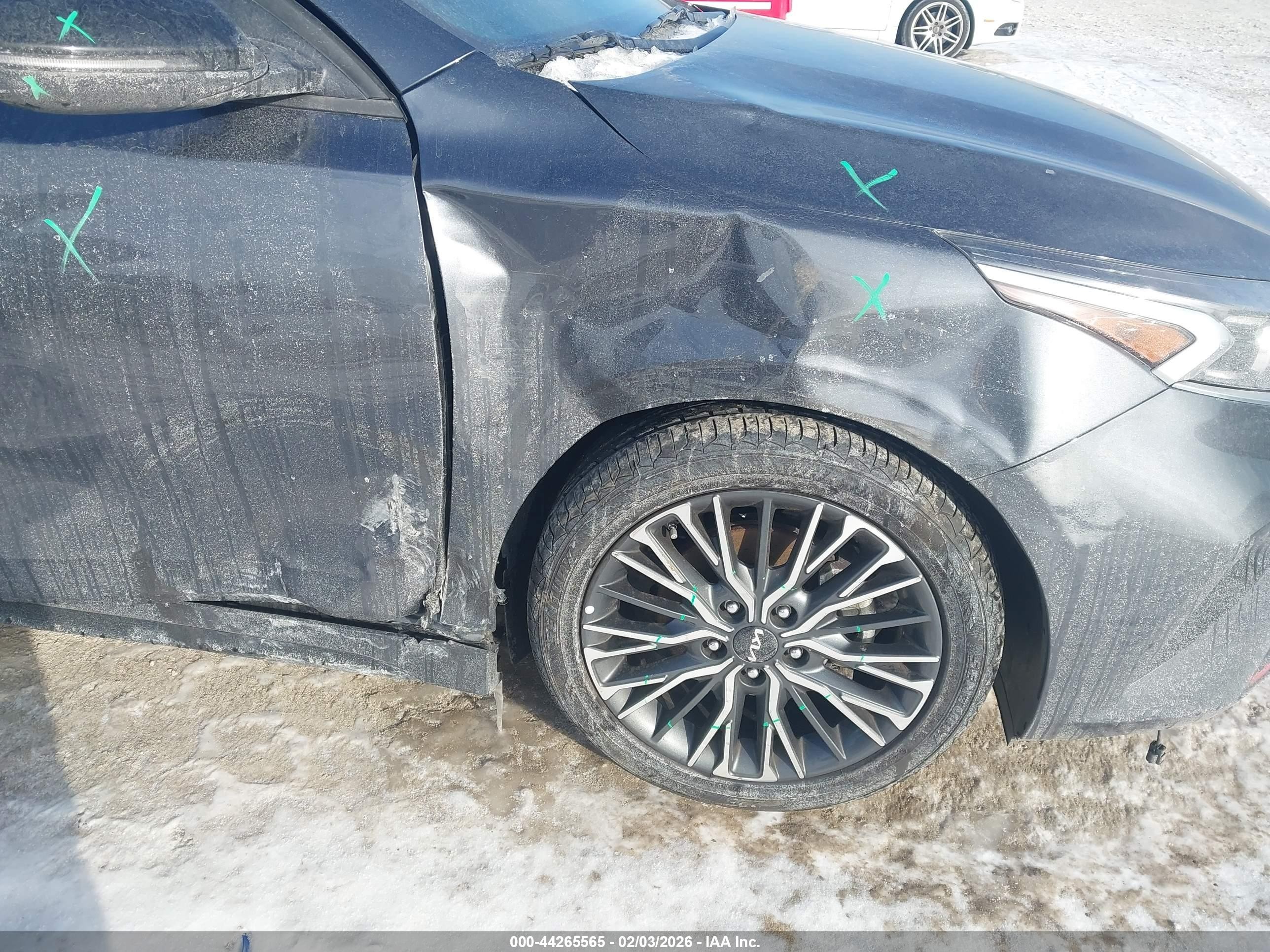 2023 Kia Forte Gt-line Blue vin: 3KPF54AD6PE614296
