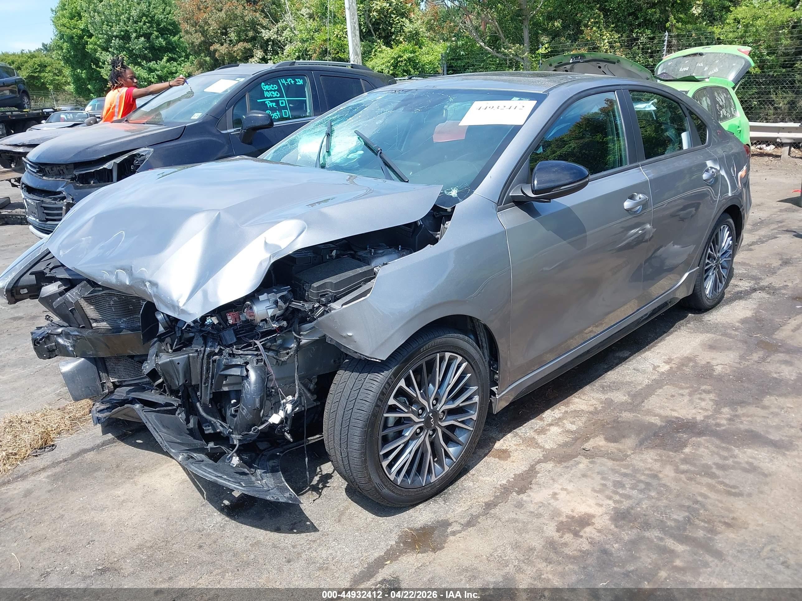 2023 Kia Forte Gt-line Gray vin: 3KPF54AD6PE642468