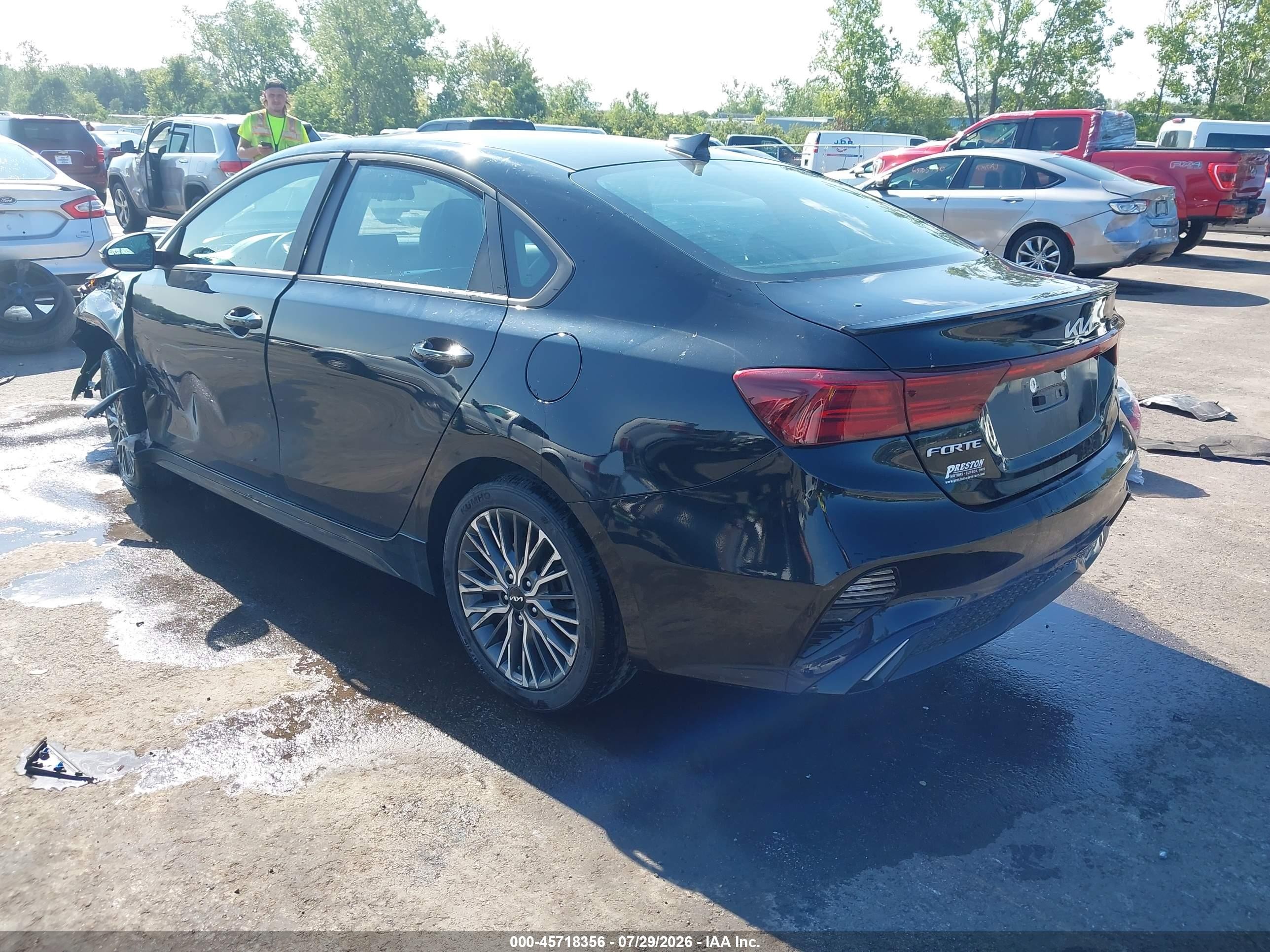 2024 Kia Forte Gt-line Black vin: 3KPF54AD6RE808989