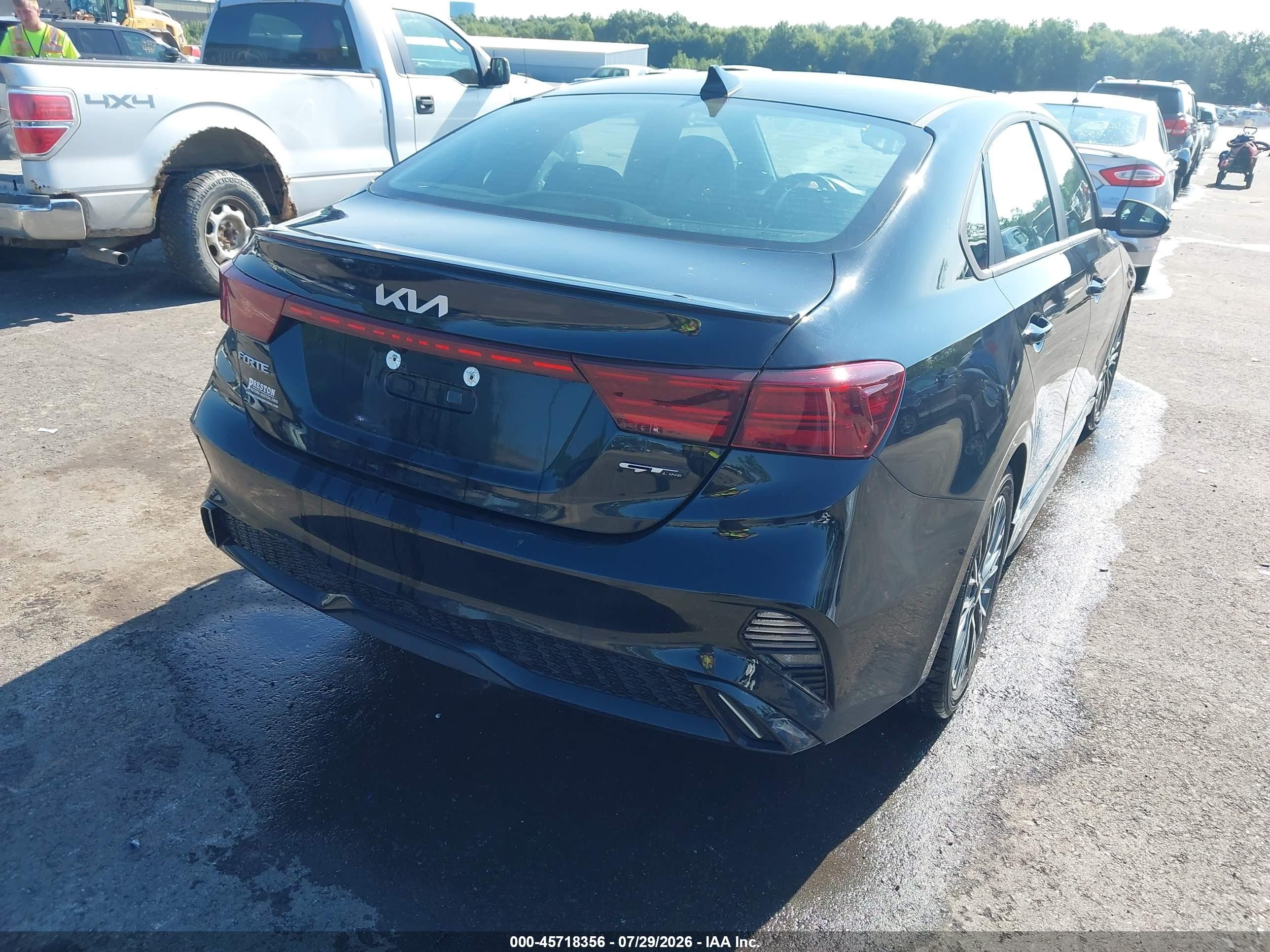 2024 Kia Forte Gt-line Black vin: 3KPF54AD6RE808989