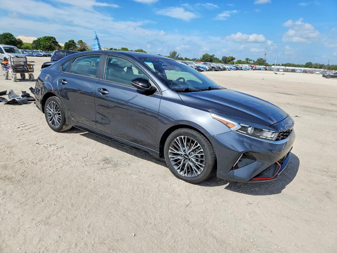 2022 Kia Forte Gt Line Blue vin: 3KPF54AD7NE489709