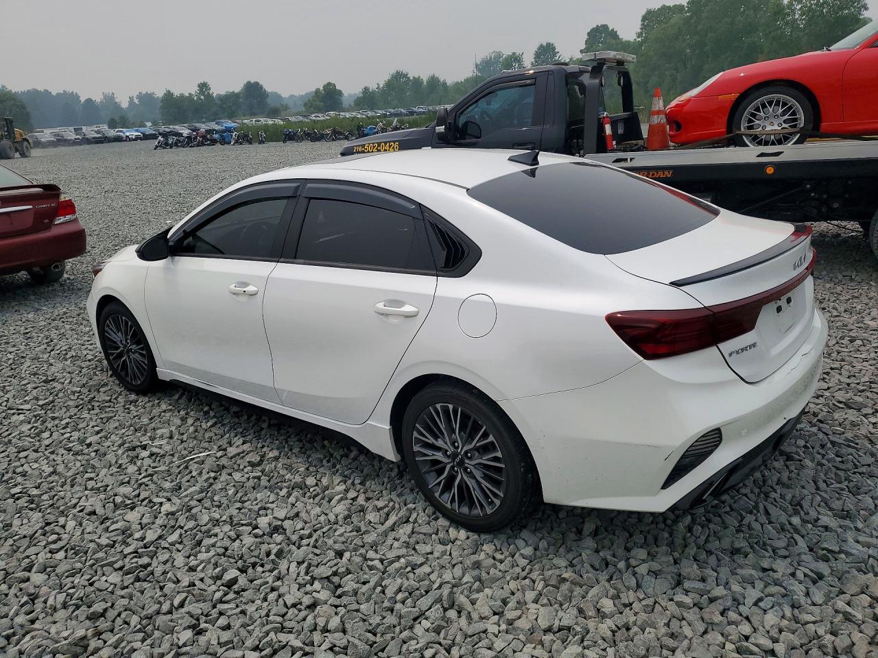 2022 Kia Forte Gt Line White vin: 3KPF54AD9NE491736