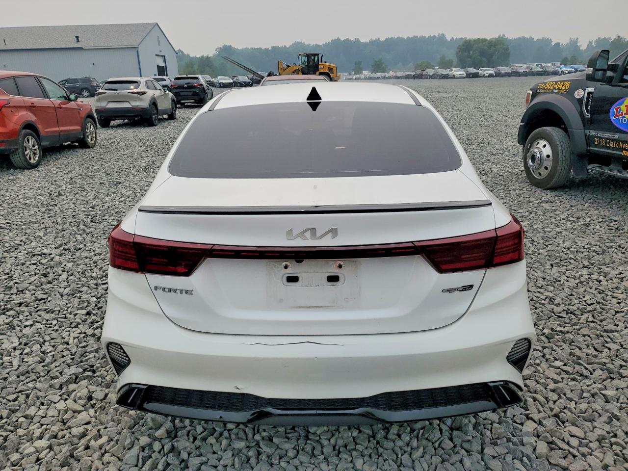 2022 Kia Forte Gt Line White vin: 3KPF54AD9NE491736