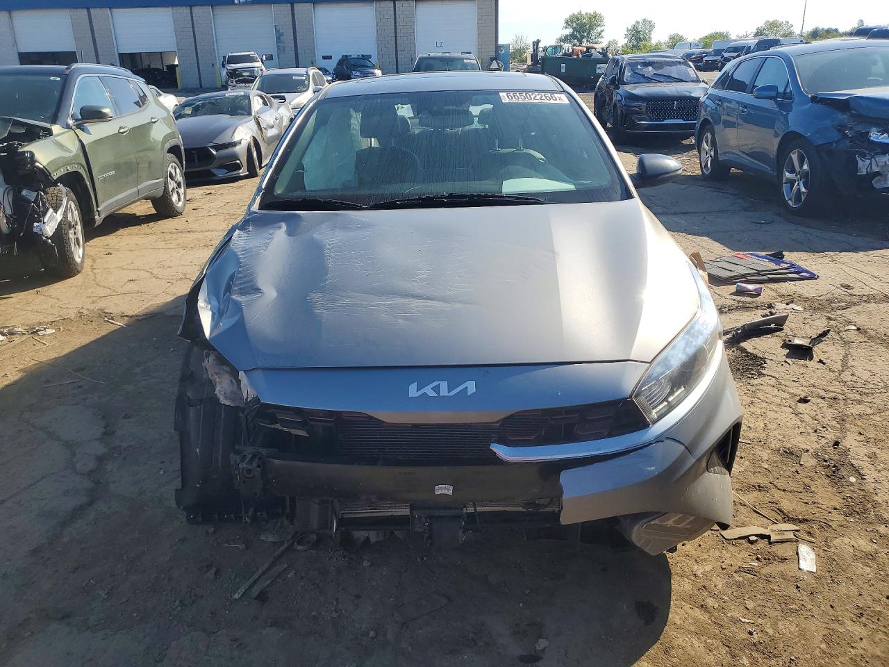 2022 Kia Forte Gt Line Gray vin: 3KPF54AD9NE507871