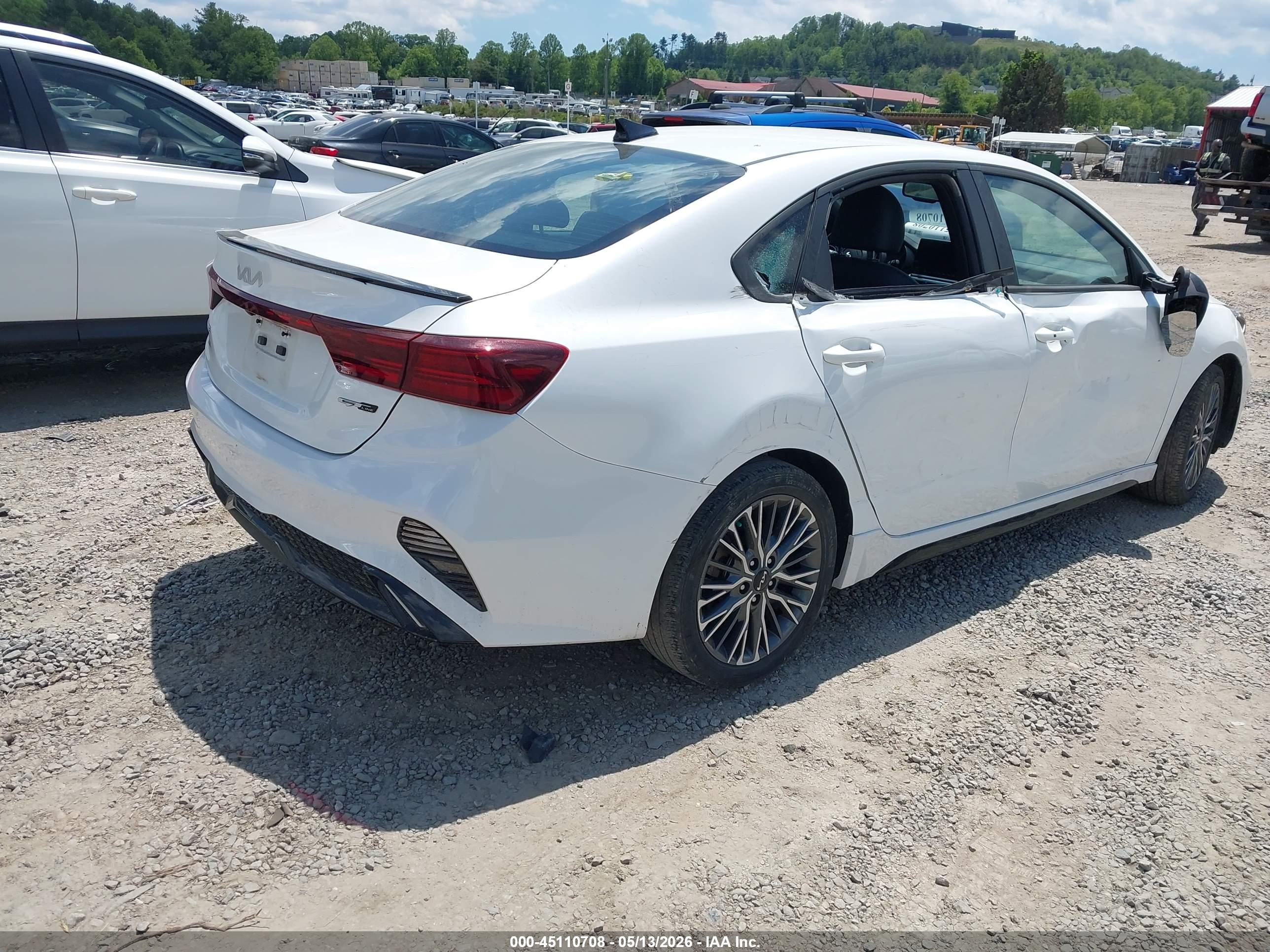 2023 Kia Forte Gt-line White vin: 3KPF54AD9PE532305