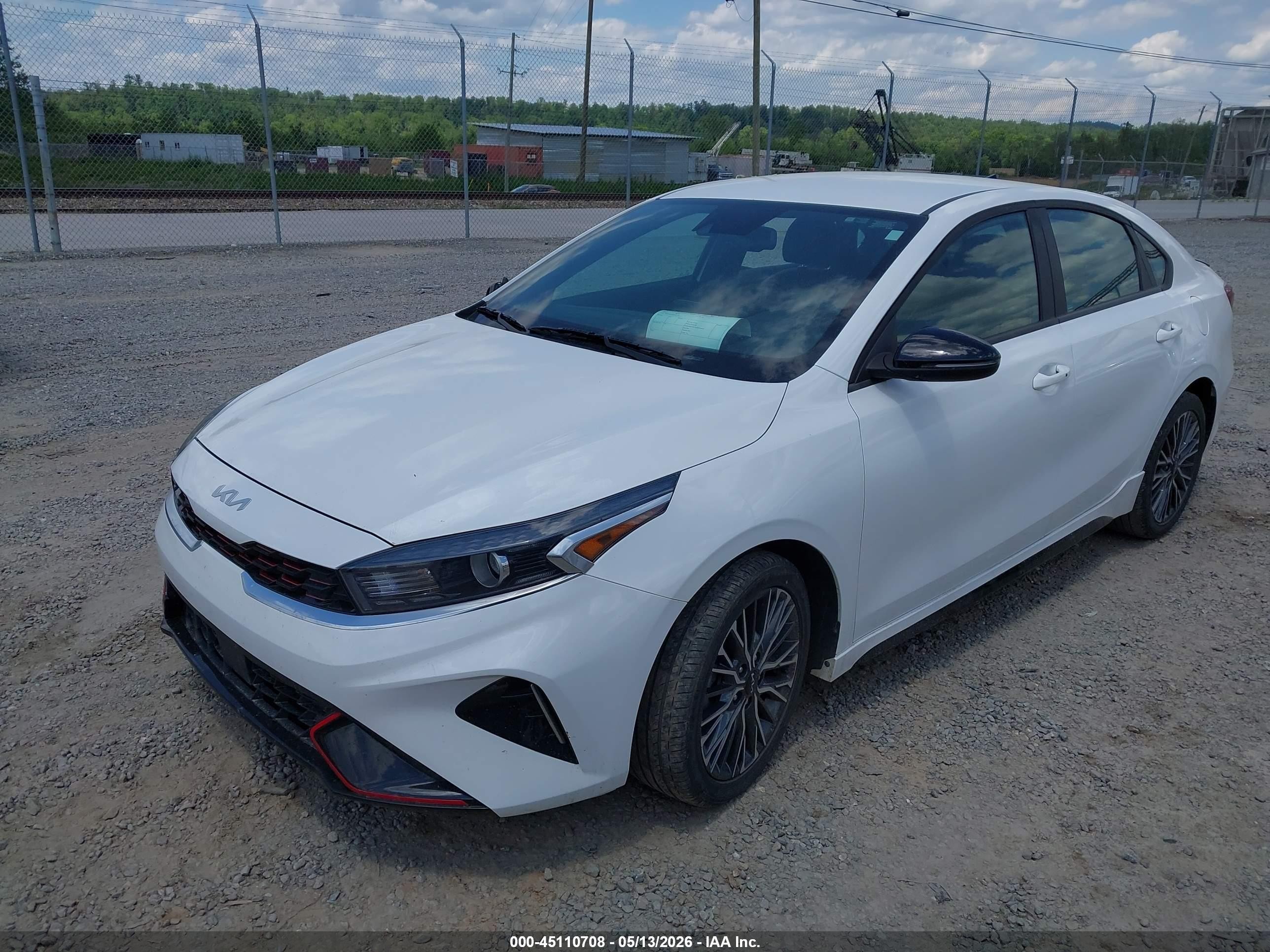 2023 Kia Forte Gt-line White vin: 3KPF54AD9PE532305