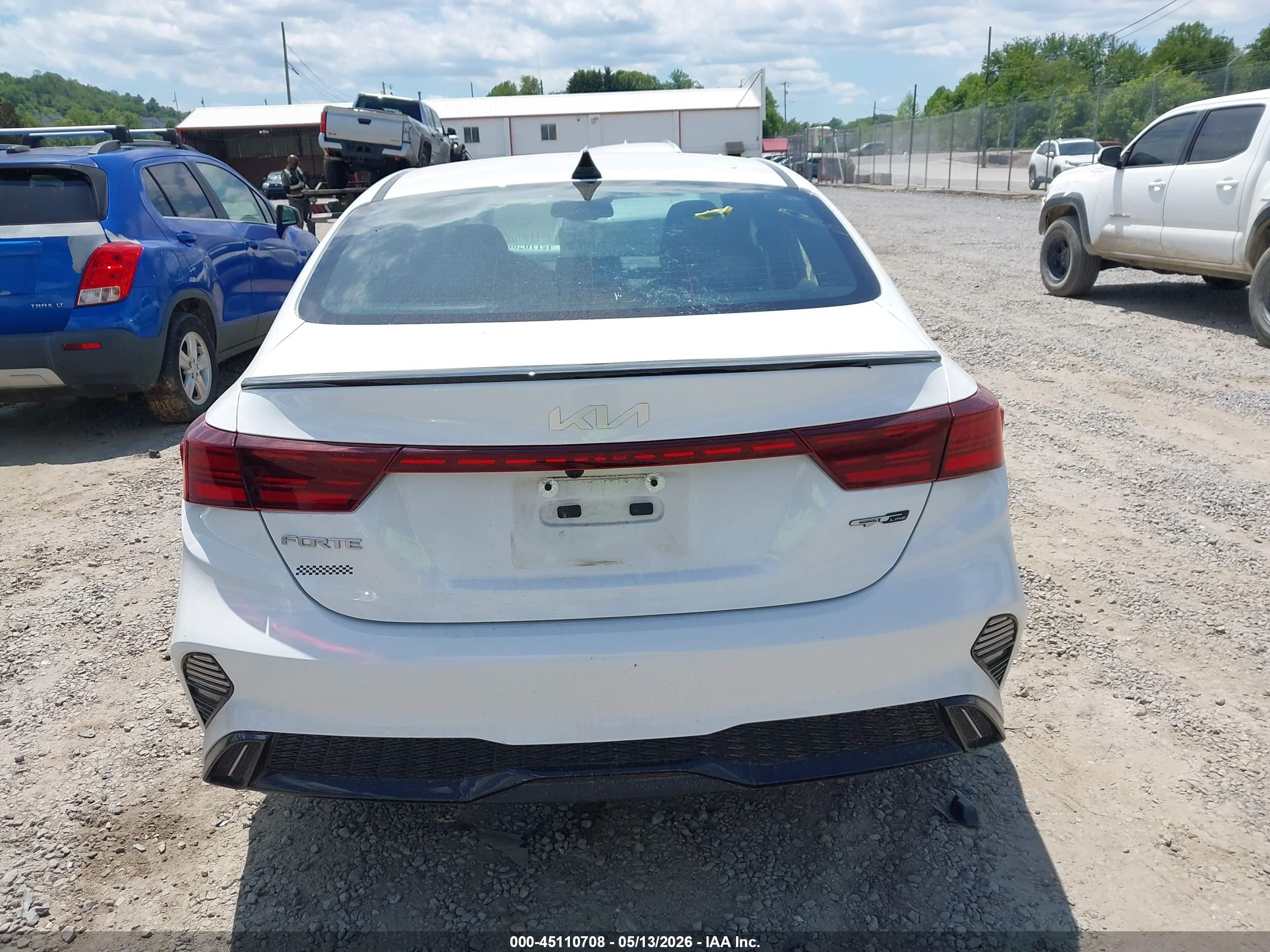 2023 Kia Forte Gt-line White vin: 3KPF54AD9PE532305