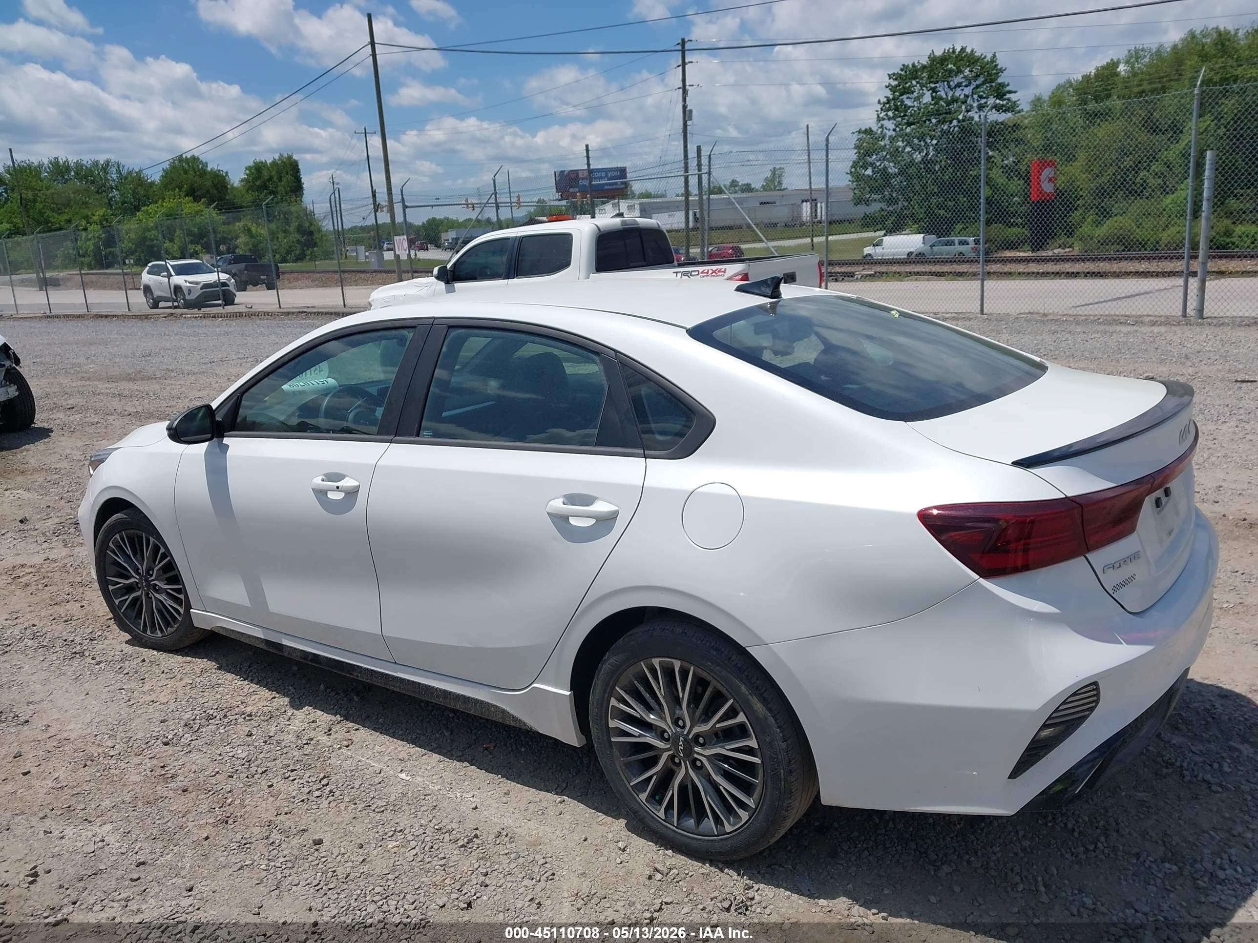 2023 Kia Forte Gt-line White vin: 3KPF54AD9PE532305