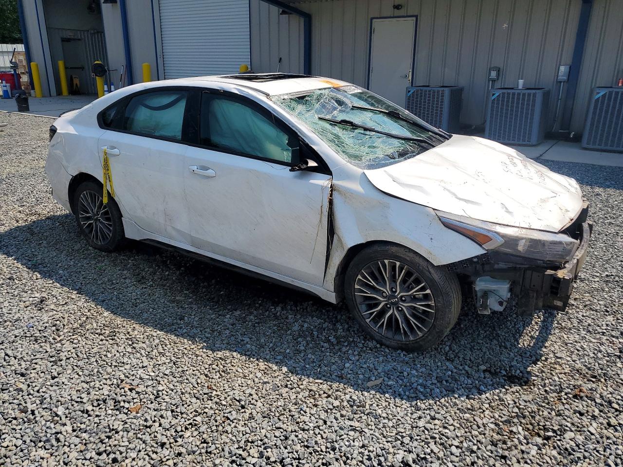 2023 Kia Forte Gt Line White vin: 3KPF54ADXPE544754