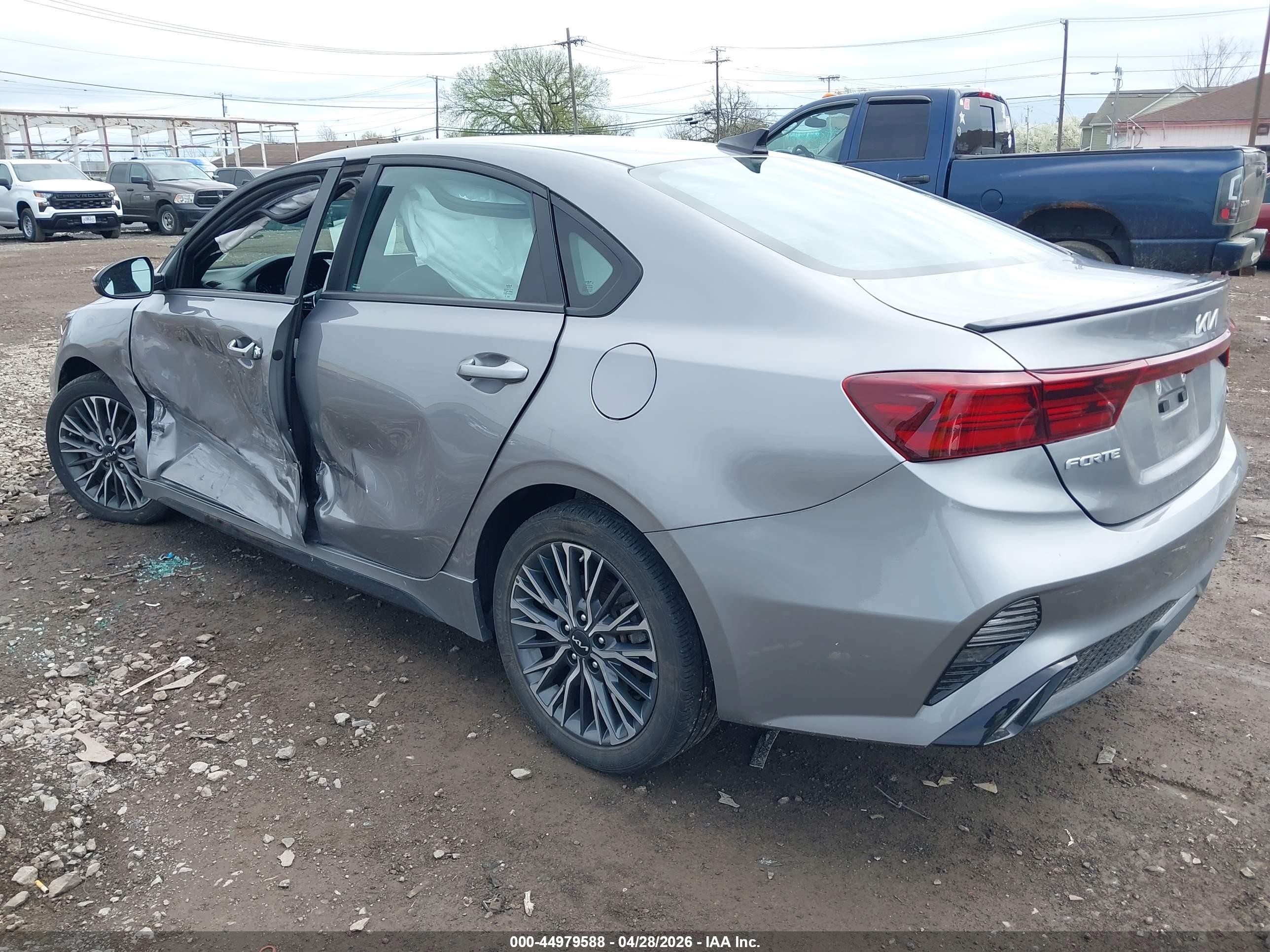 2023 Kia Forte Gt-line Gray vin: 3KPF54ADXPE683931