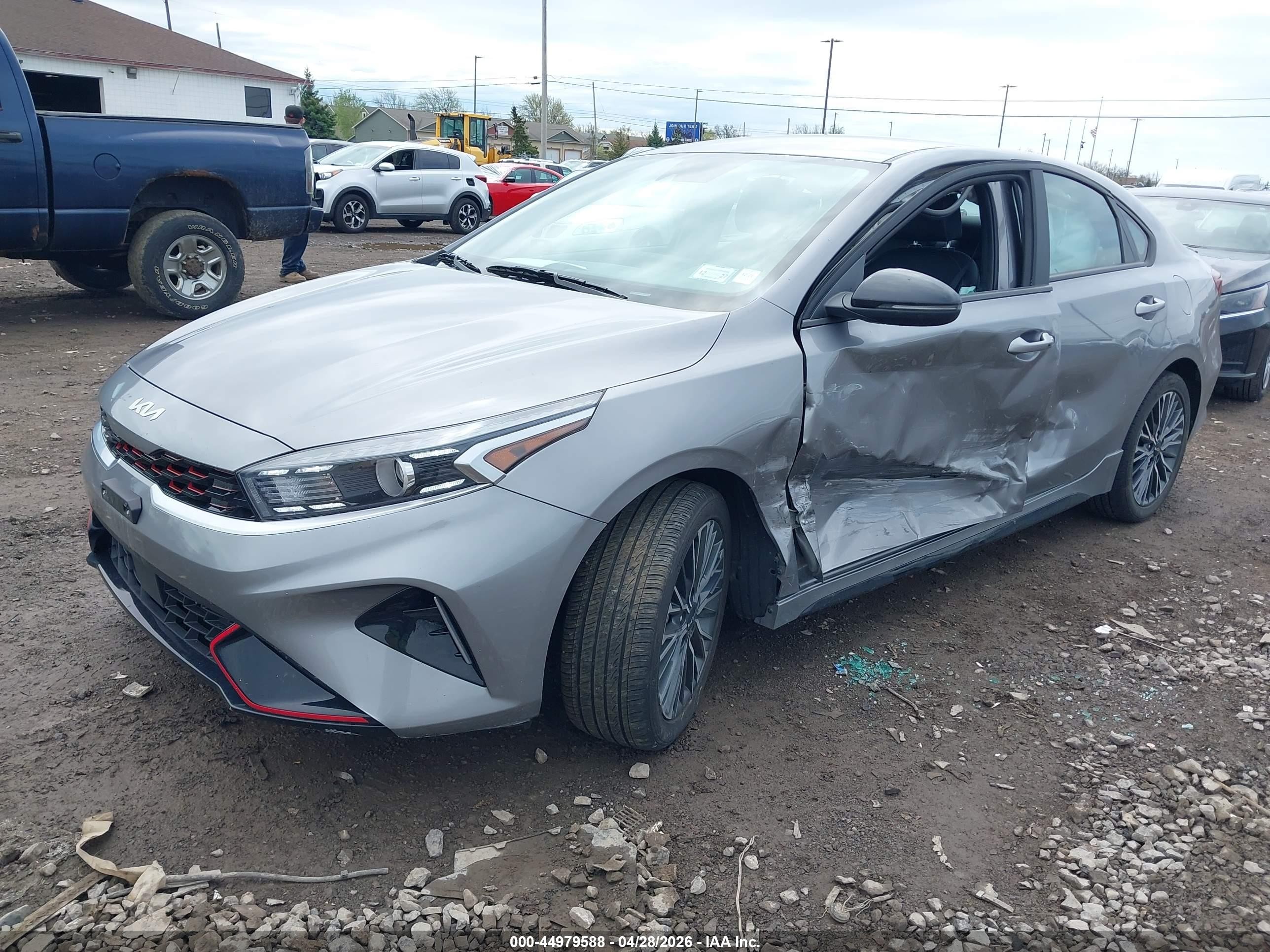 2023 Kia Forte Gt-line Gray vin: 3KPF54ADXPE683931