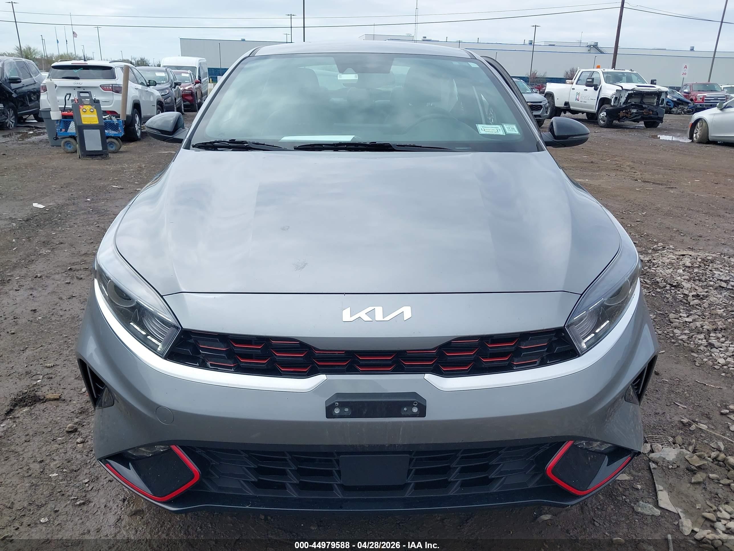 2023 Kia Forte Gt-line Gray vin: 3KPF54ADXPE683931