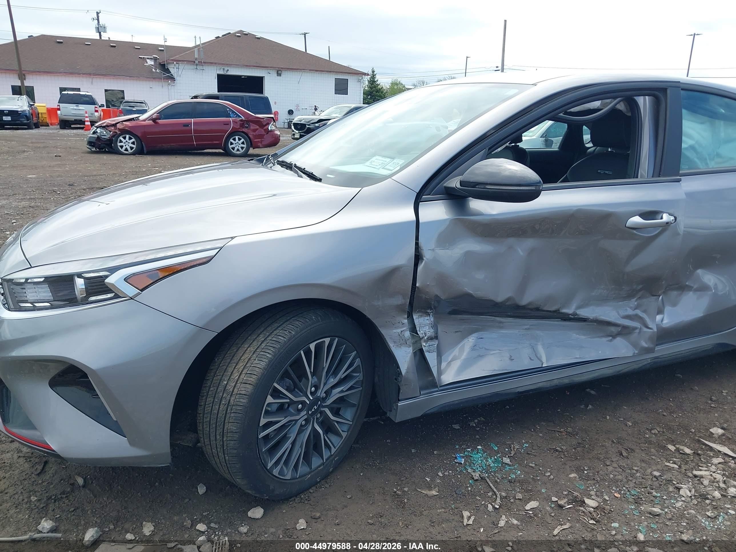 2023 Kia Forte Gt-line Gray vin: 3KPF54ADXPE683931