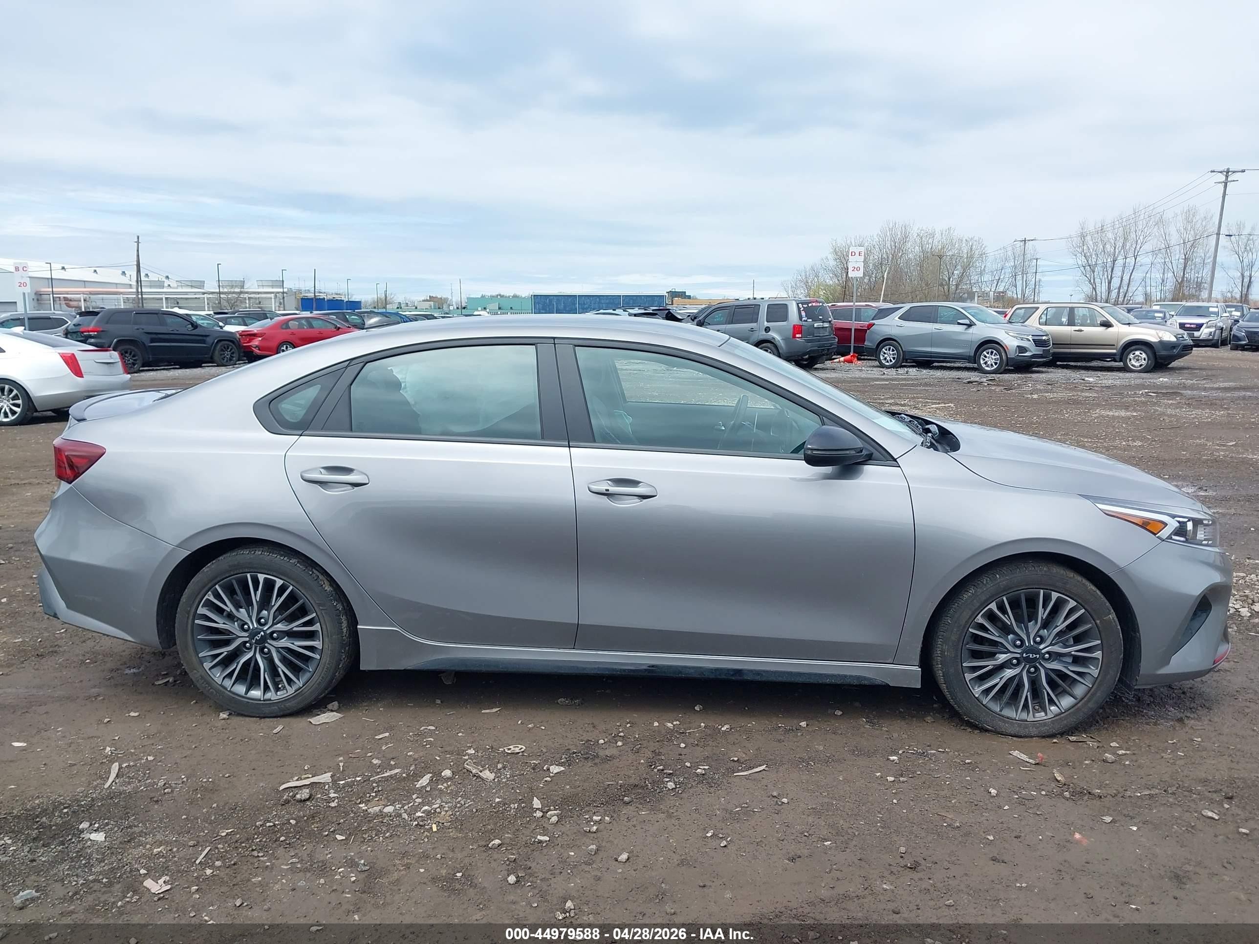 2023 Kia Forte Gt-line Gray vin: 3KPF54ADXPE683931