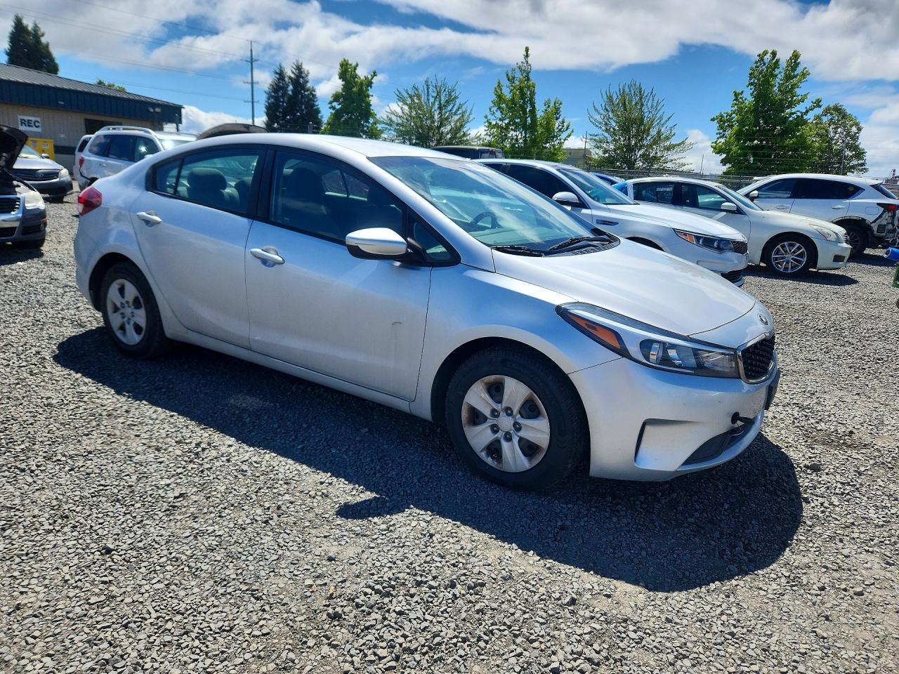 2017 Kia Forte Lx Gray vin: 3KPFK4A70HE090213