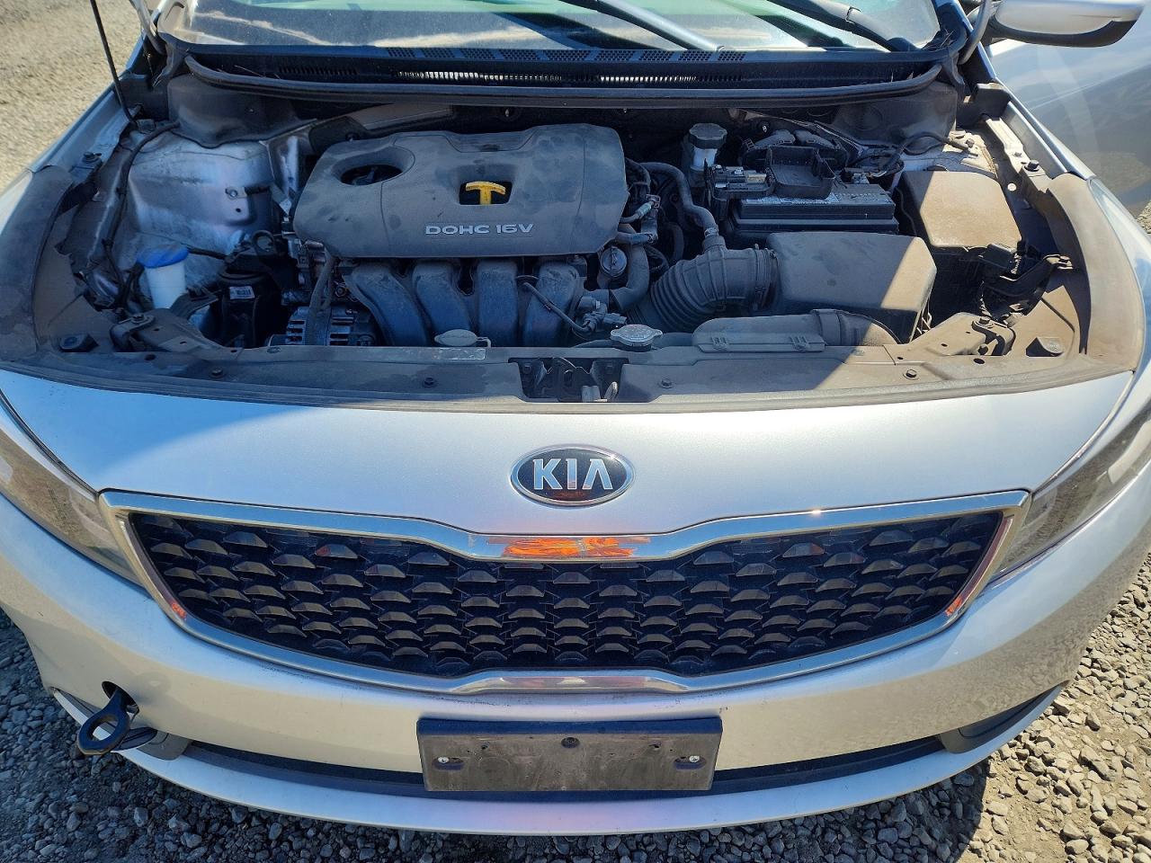 2017 Kia Forte Lx Gray vin: 3KPFK4A70HE090213