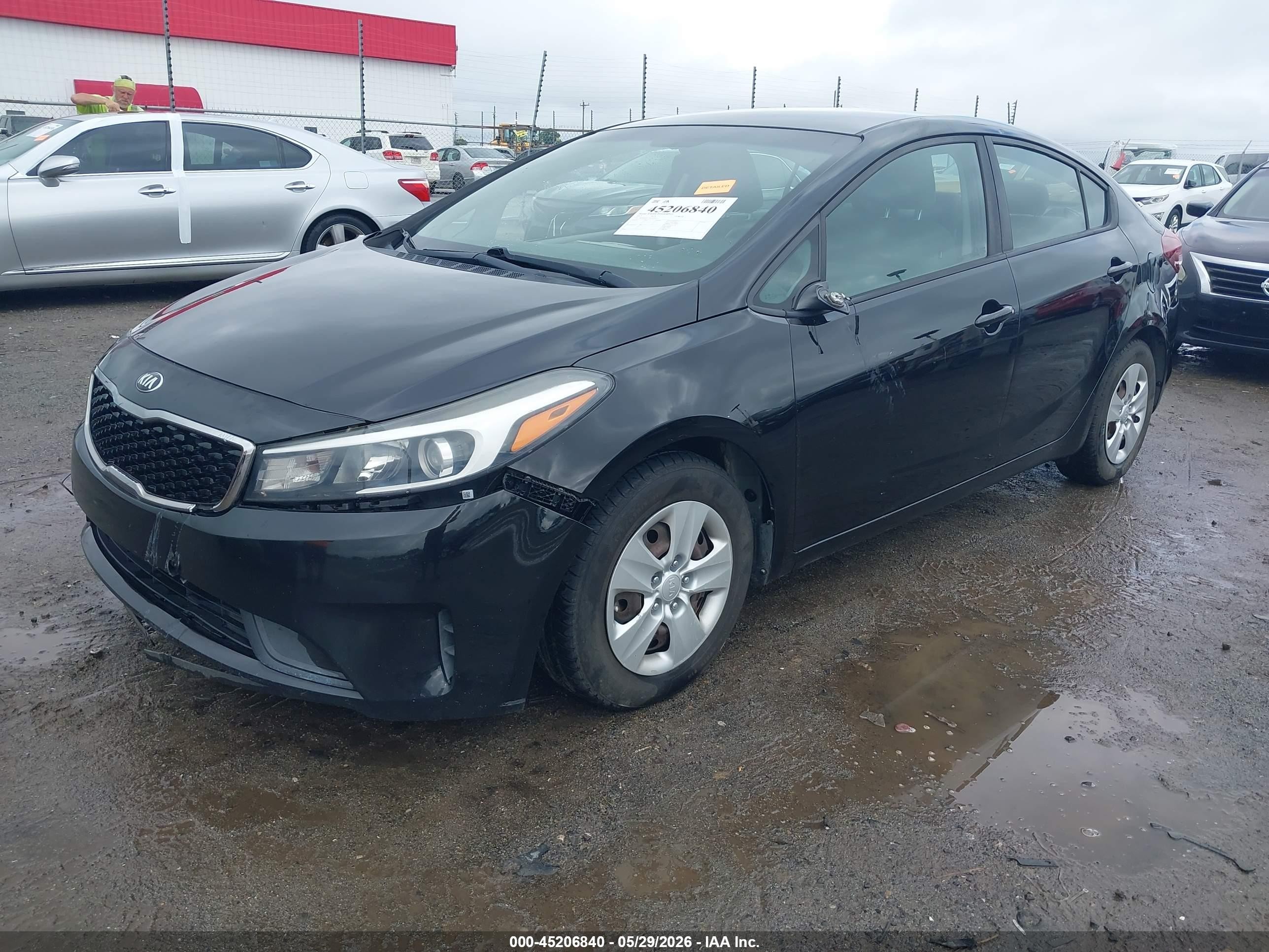 2017 Kia Forte Lx Black vin: 3KPFK4A73HE067847