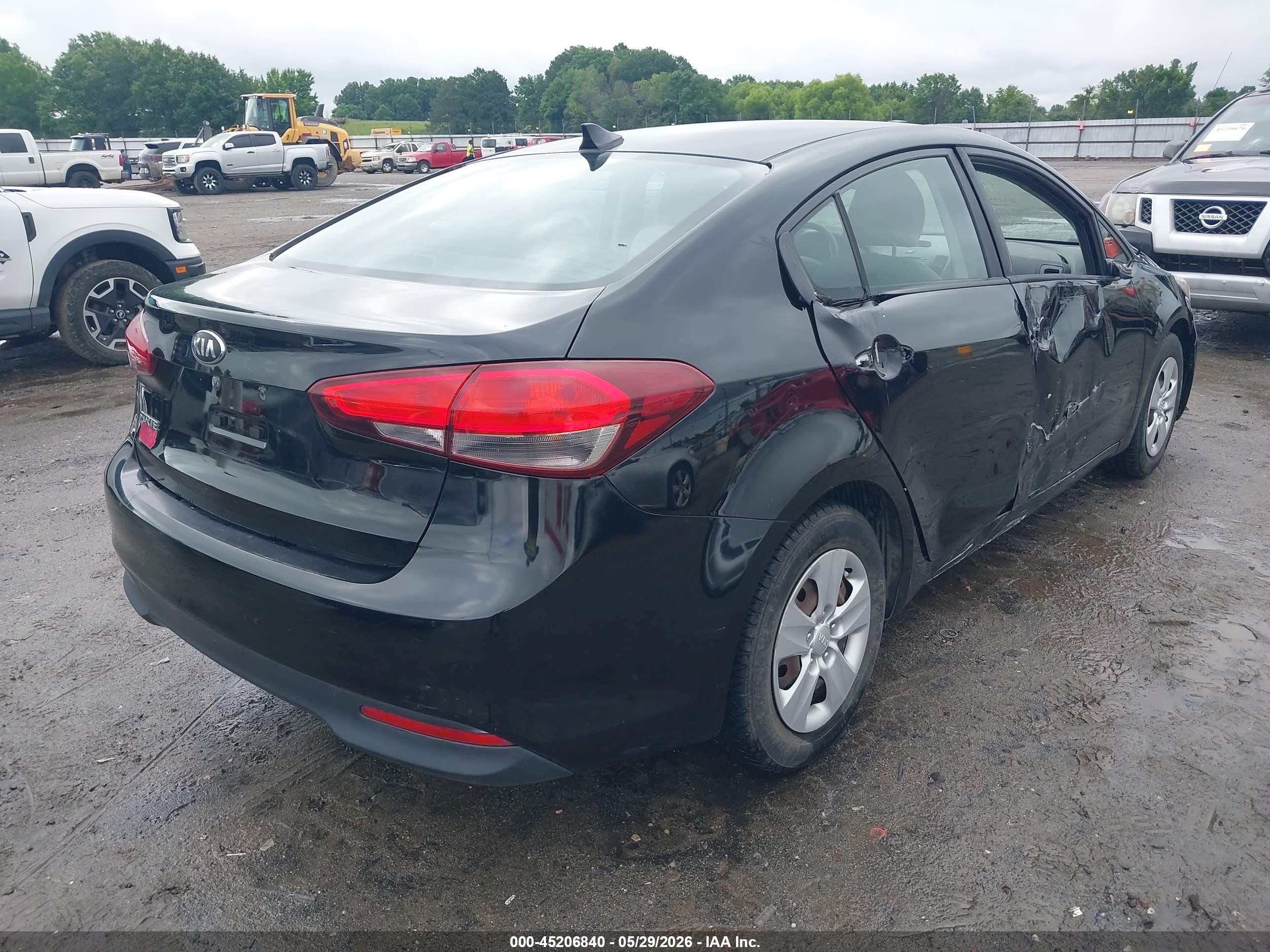 2017 Kia Forte Lx Black vin: 3KPFK4A73HE067847