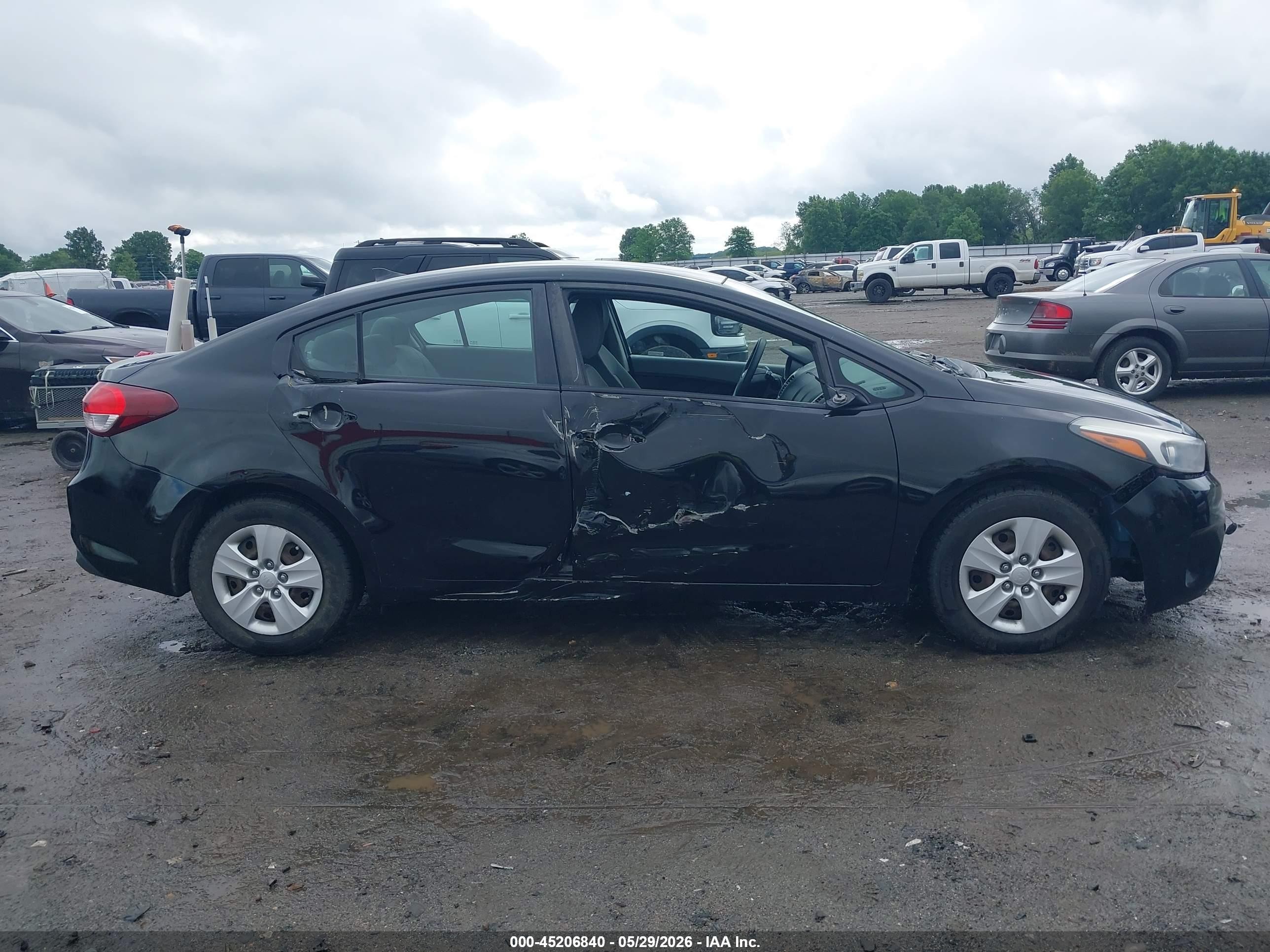 2017 Kia Forte Lx Black vin: 3KPFK4A73HE067847