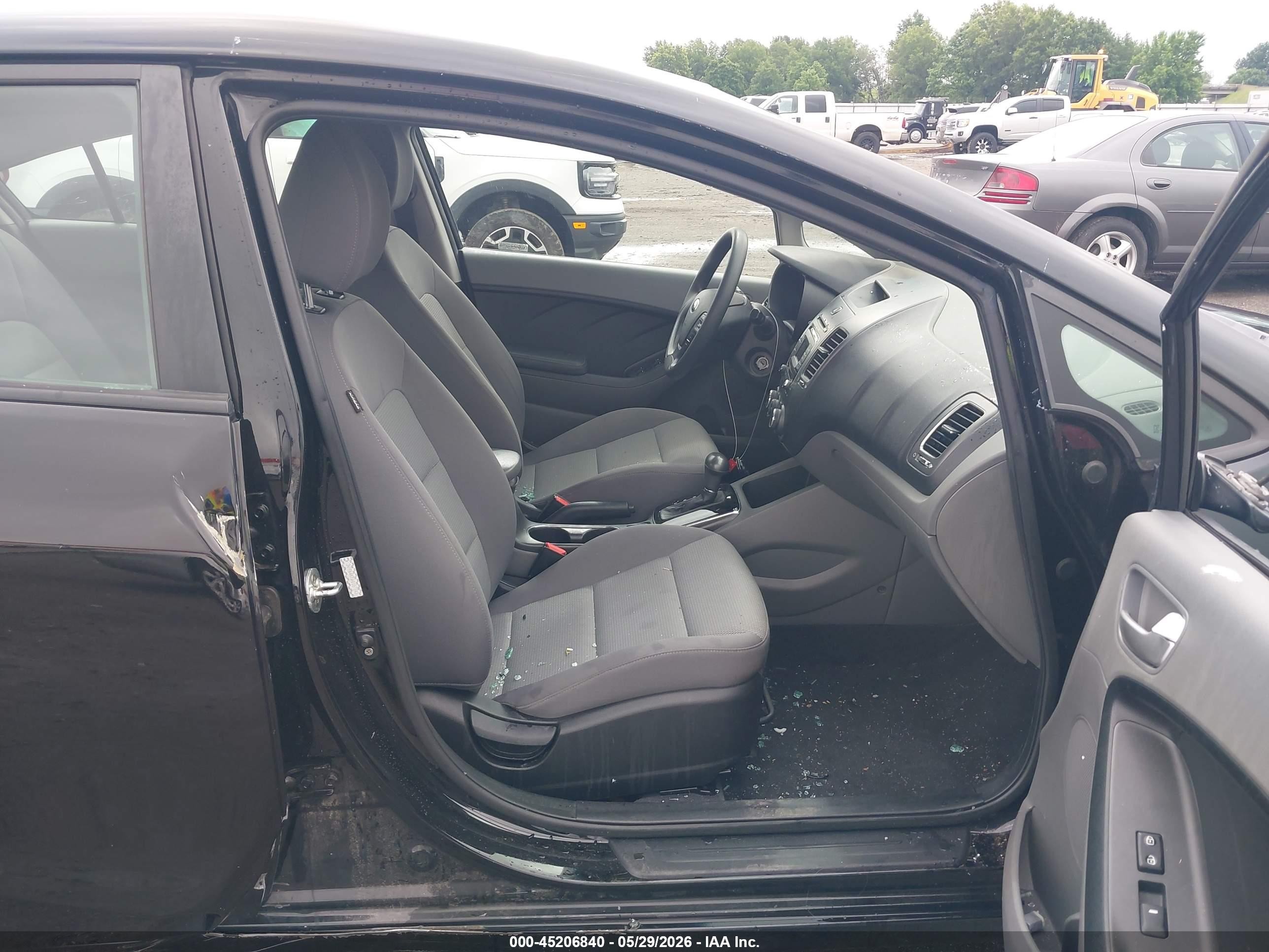 2017 Kia Forte Lx Black vin: 3KPFK4A73HE067847