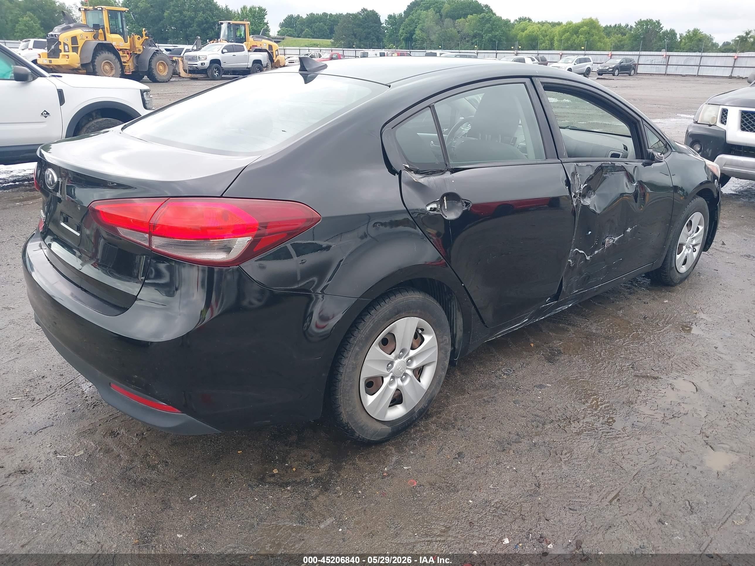 2017 Kia Forte Lx Black vin: 3KPFK4A73HE067847