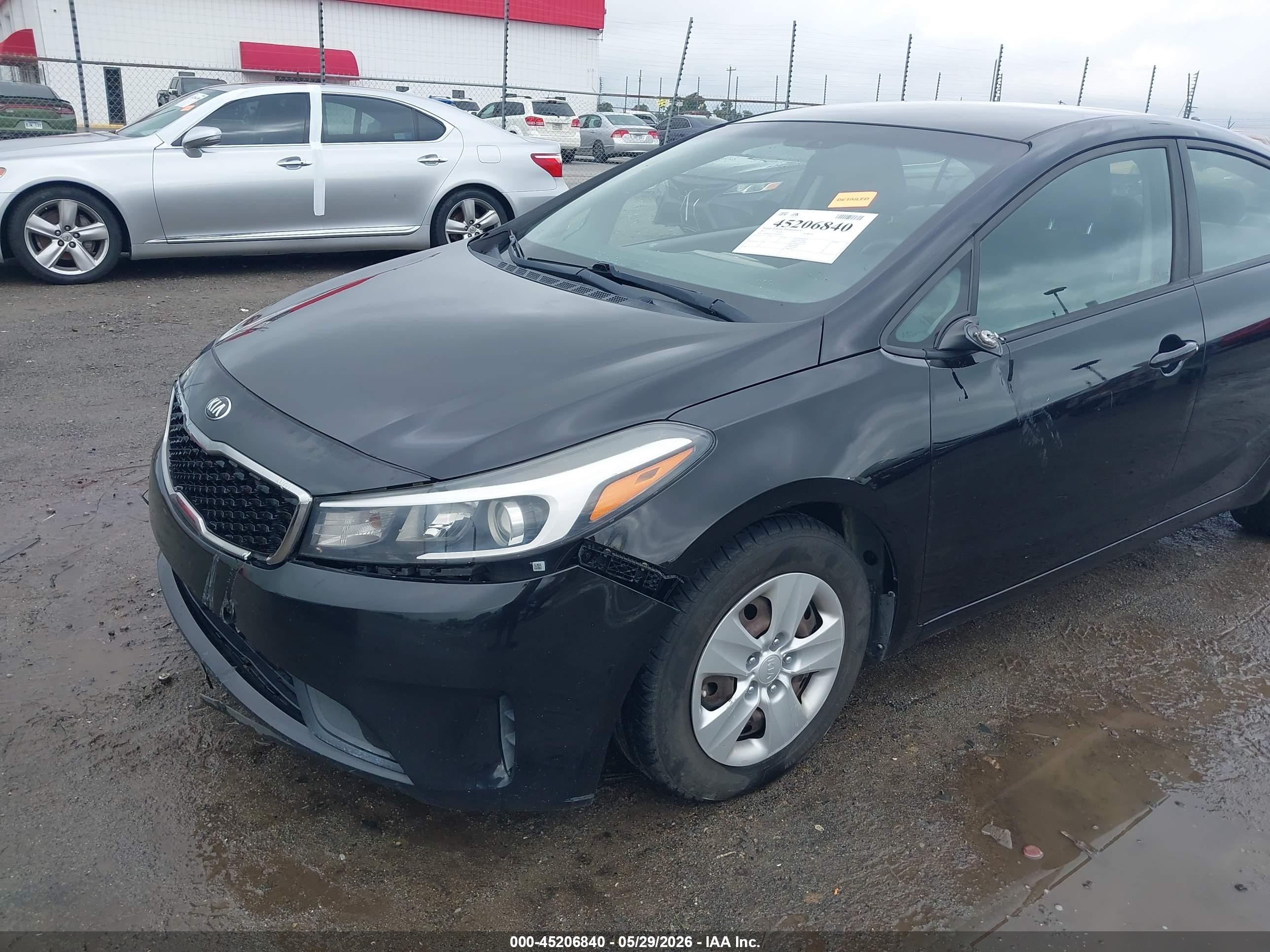2017 Kia Forte Lx Black vin: 3KPFK4A73HE067847