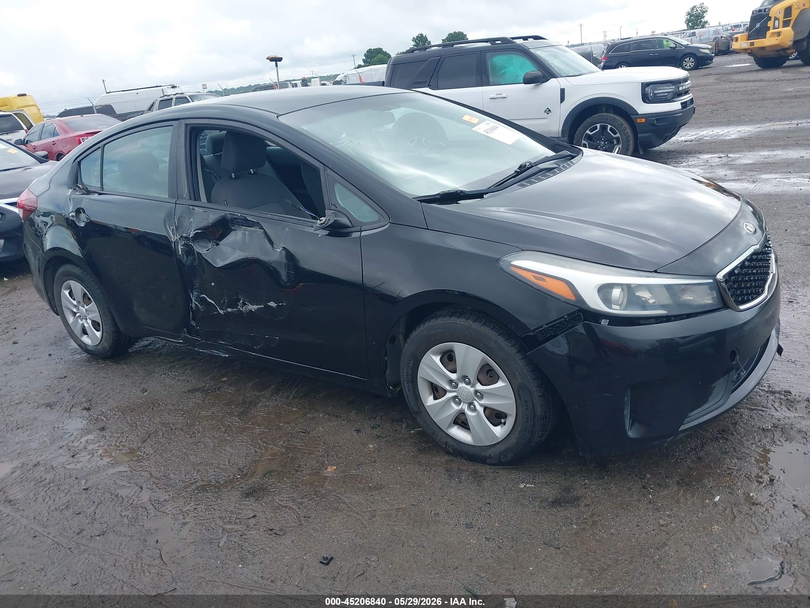 2017 Kia Forte Lx Black vin: 3KPFK4A73HE067847