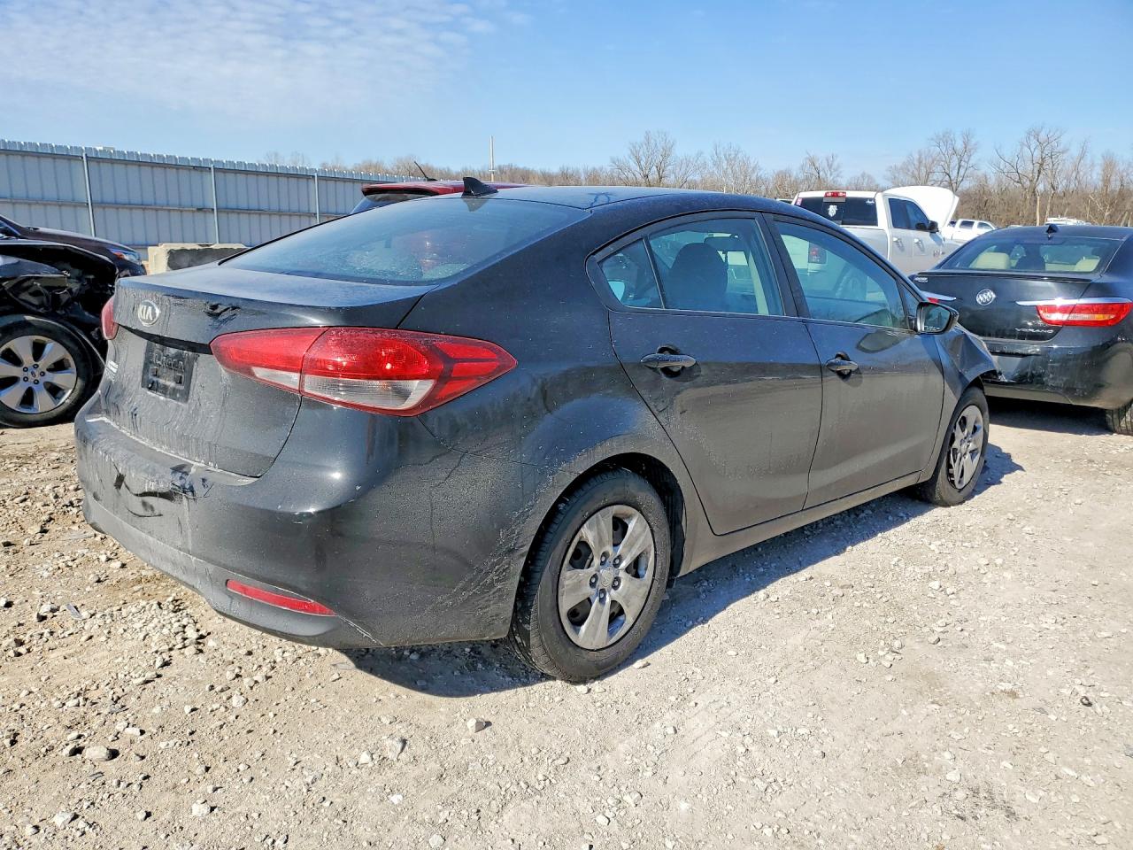 2017 Kia Forte Lx Black vin: 3KPFK4A73HE122099