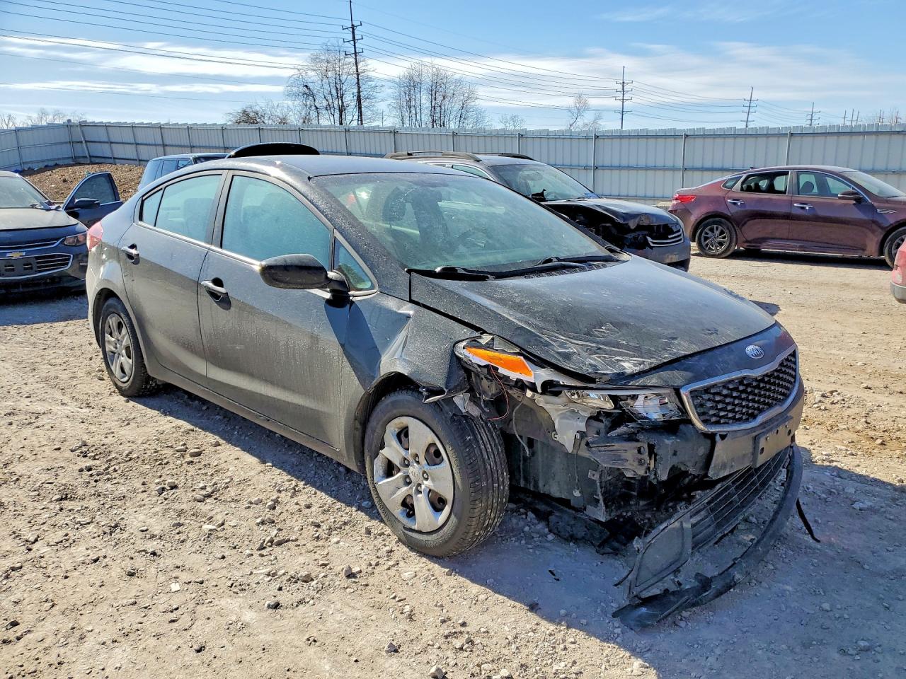 2017 Kia Forte Lx Black vin: 3KPFK4A73HE122099